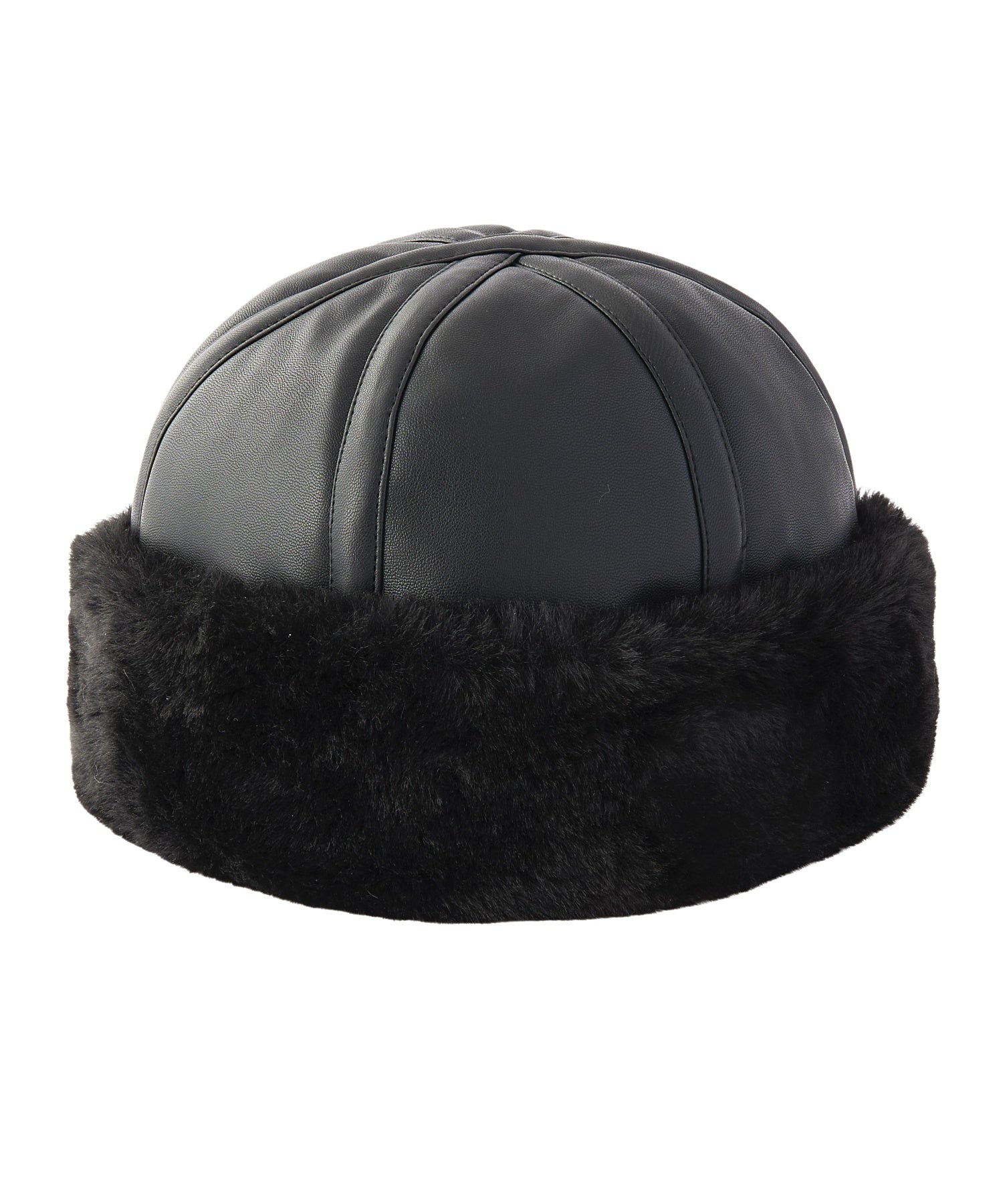 FAUX FUR BRIM HAT