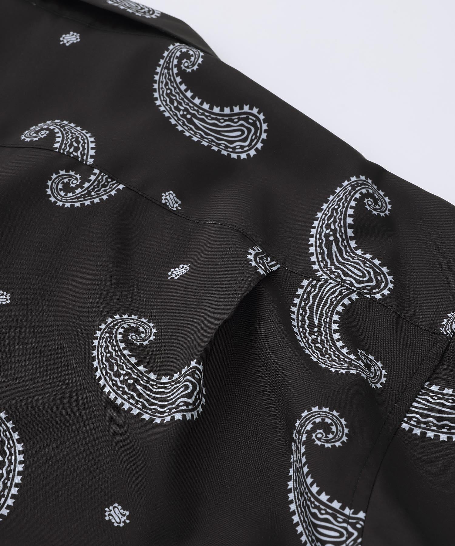 PAISLEY S/S OPEN COLLAR SHIRT SILAS
