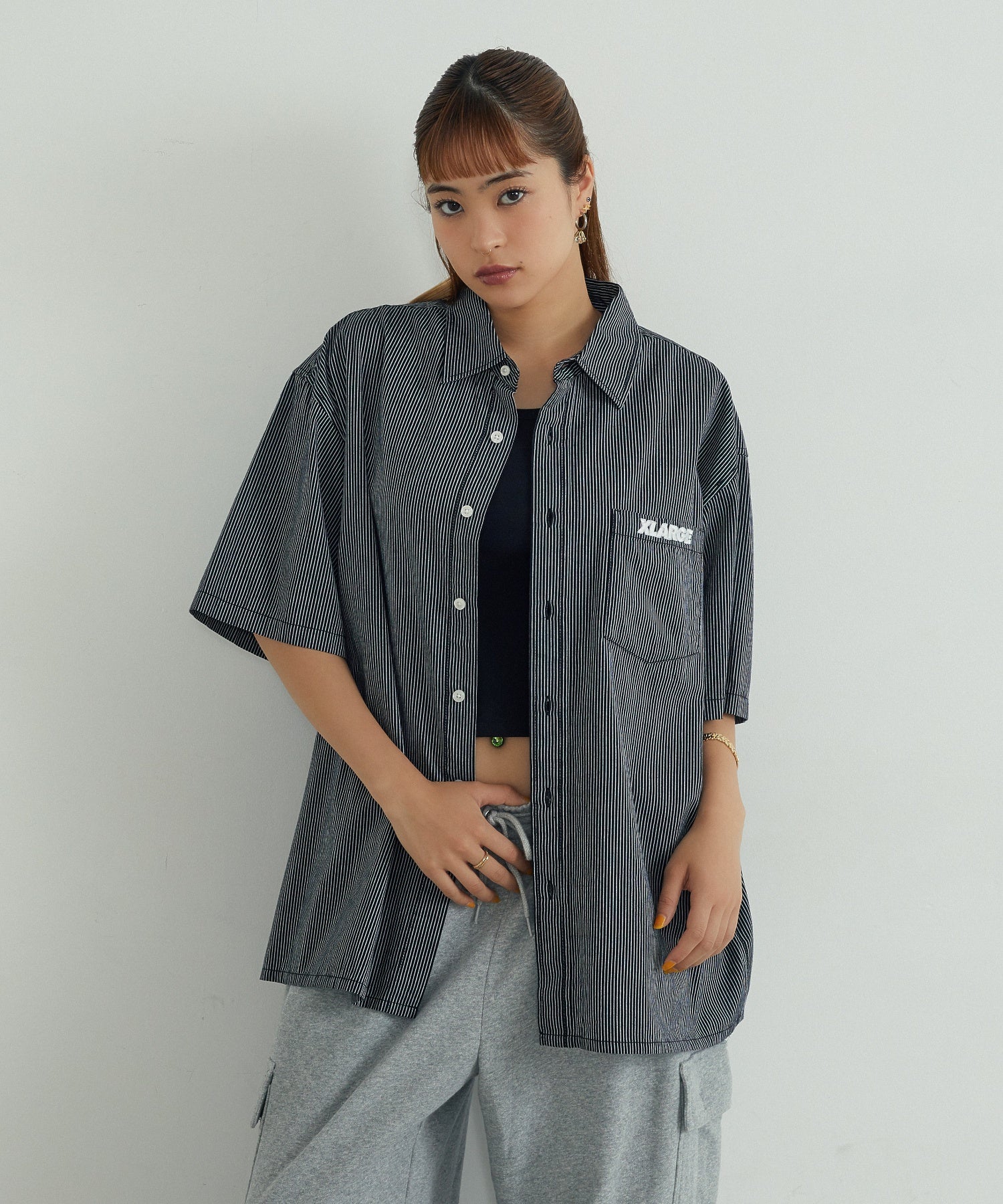 MODEL：Lサイズ　身長：165cm(BLACK/WOMEN)
