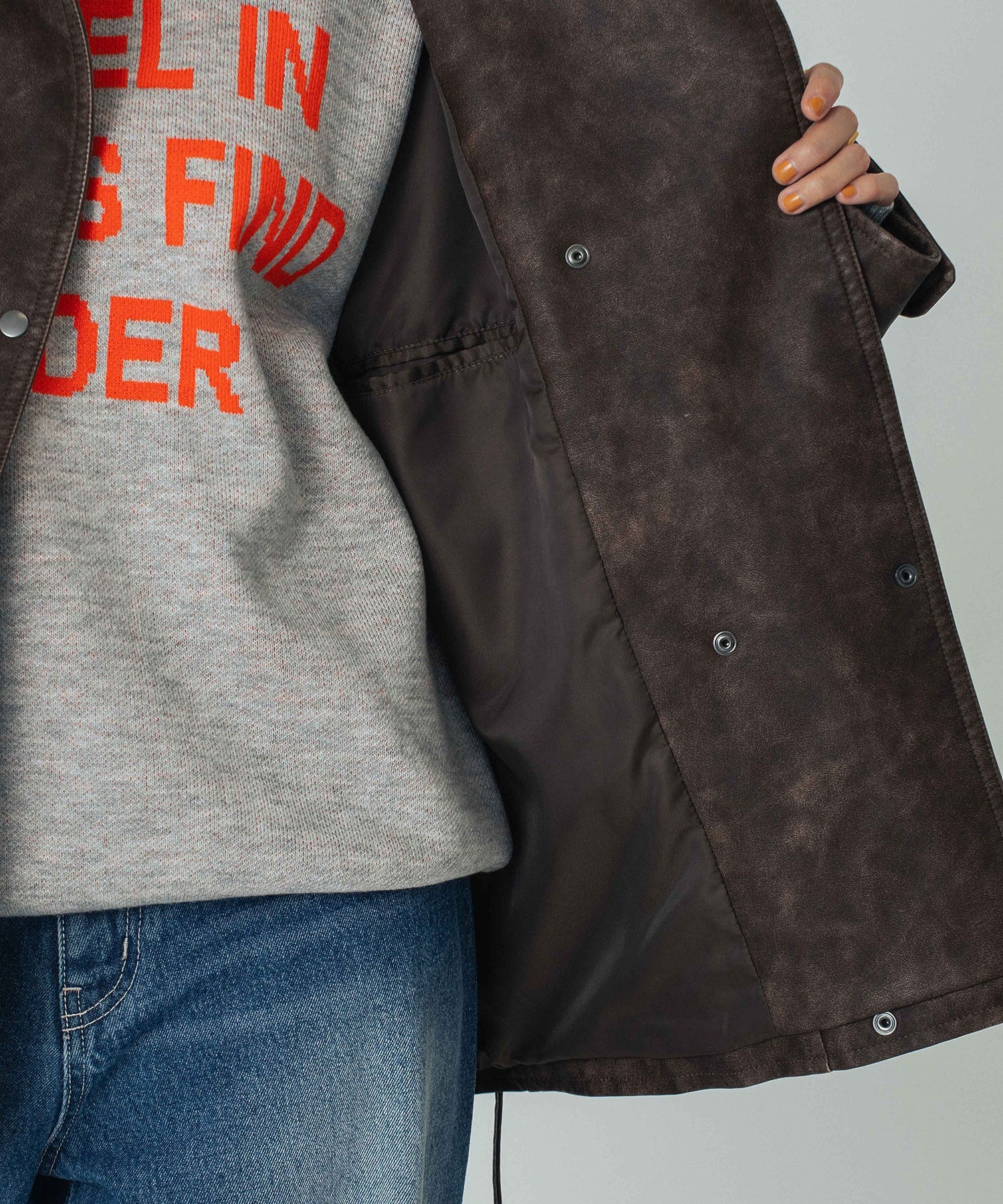LEATHER LIKE JACKET