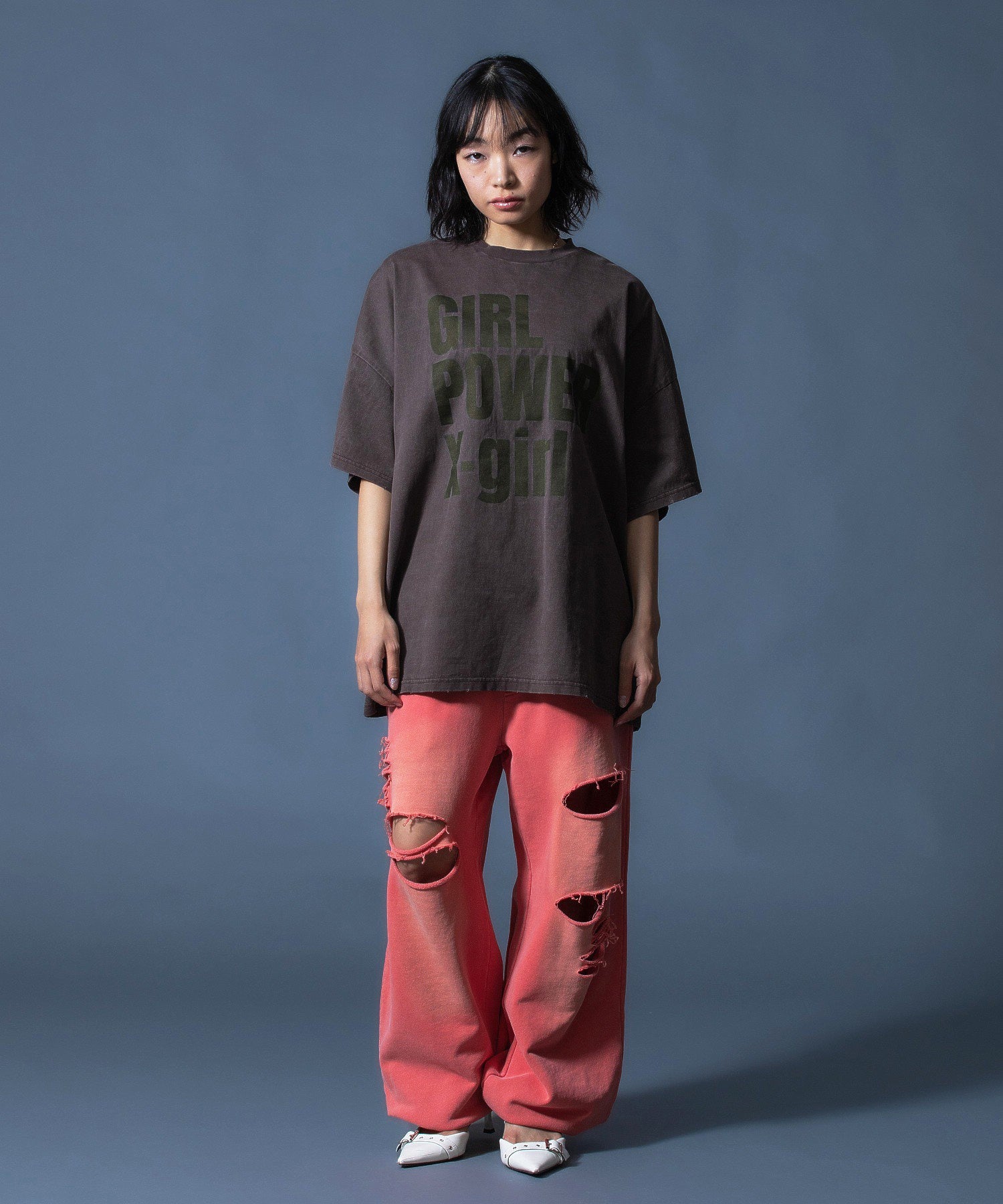 DISTRESSED BIG TEE DRESS