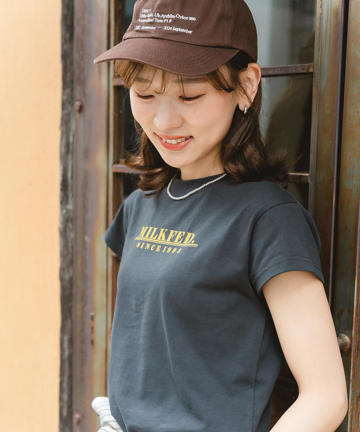 LINE LOGO FRENCH SLEEVE TOP
