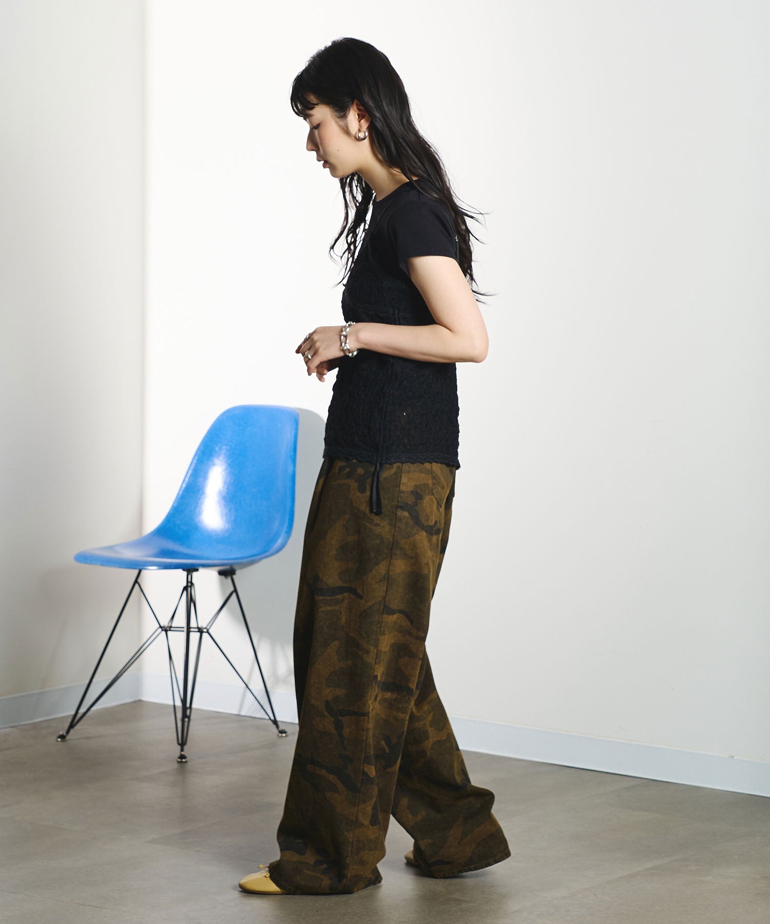 model:163cm 着用サイズ:M
