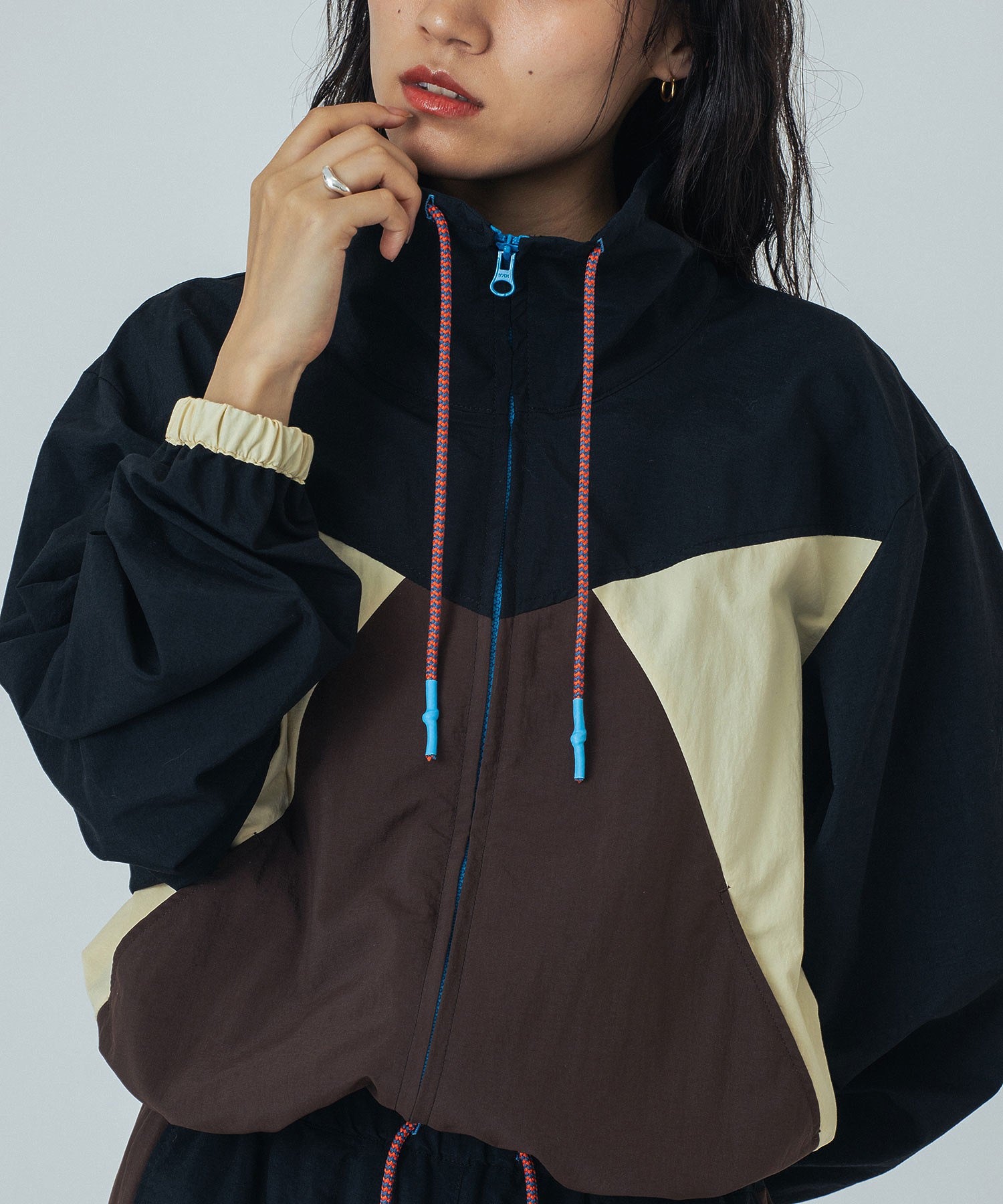mici/MIX COLOR TRACK JACKET