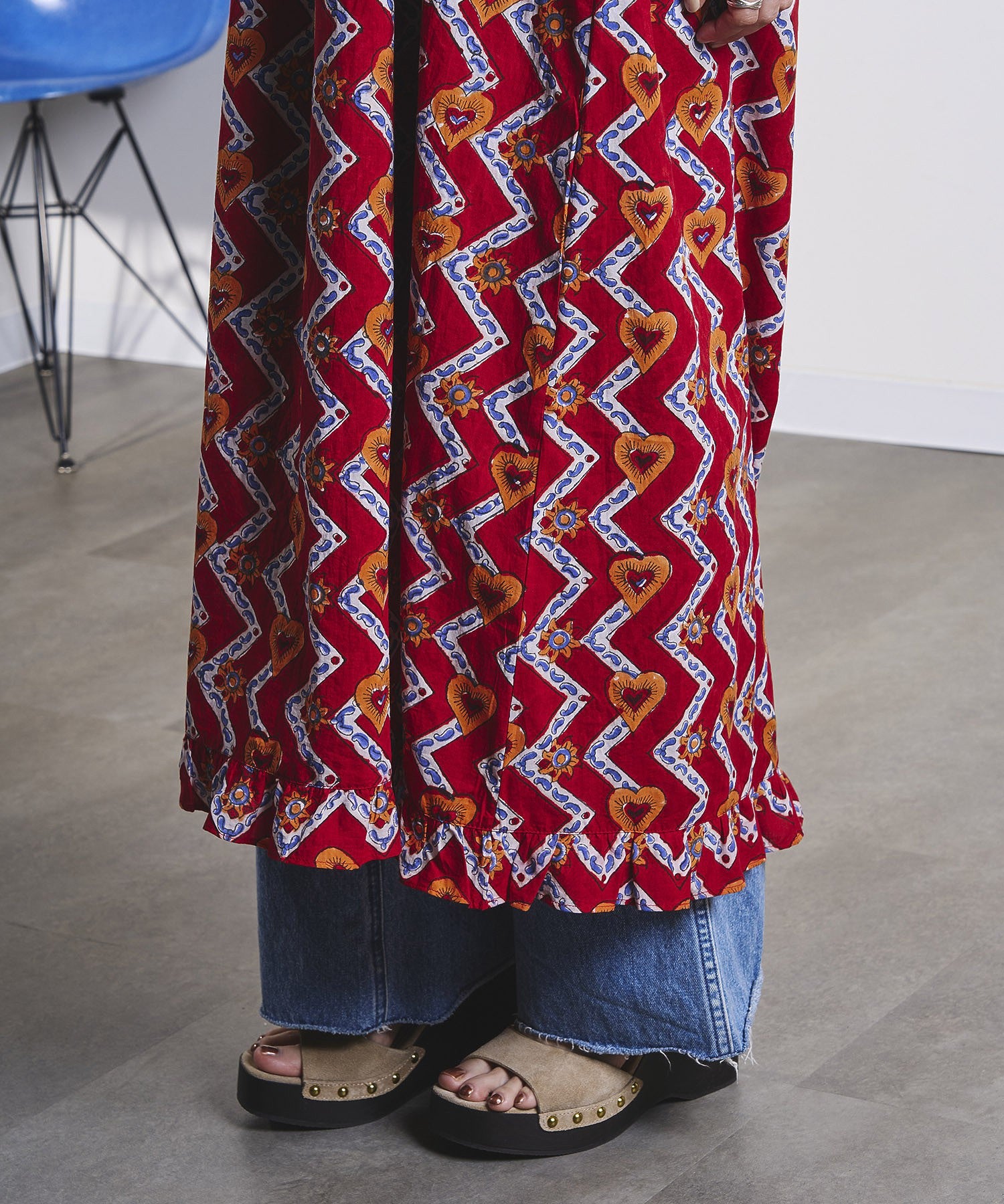 HEART PRINT DRESS
