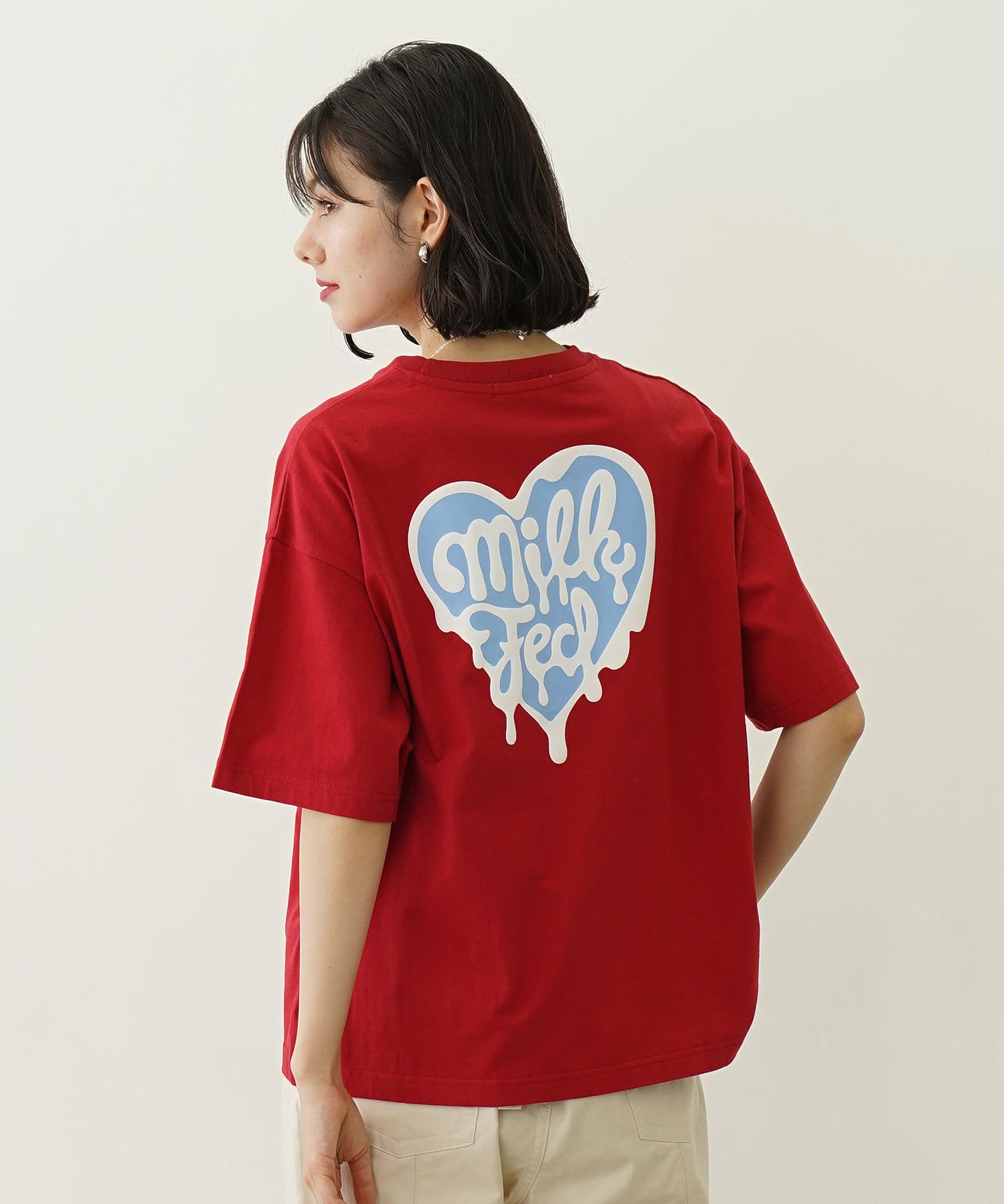 MELTY HEART FOAM PRINT WIDE S/S TEE