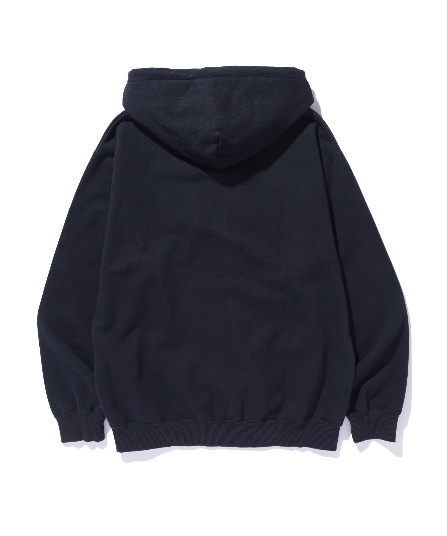 PERFORATED LEATHER LOGO ZIP UP HOODED SWEATSHIRT