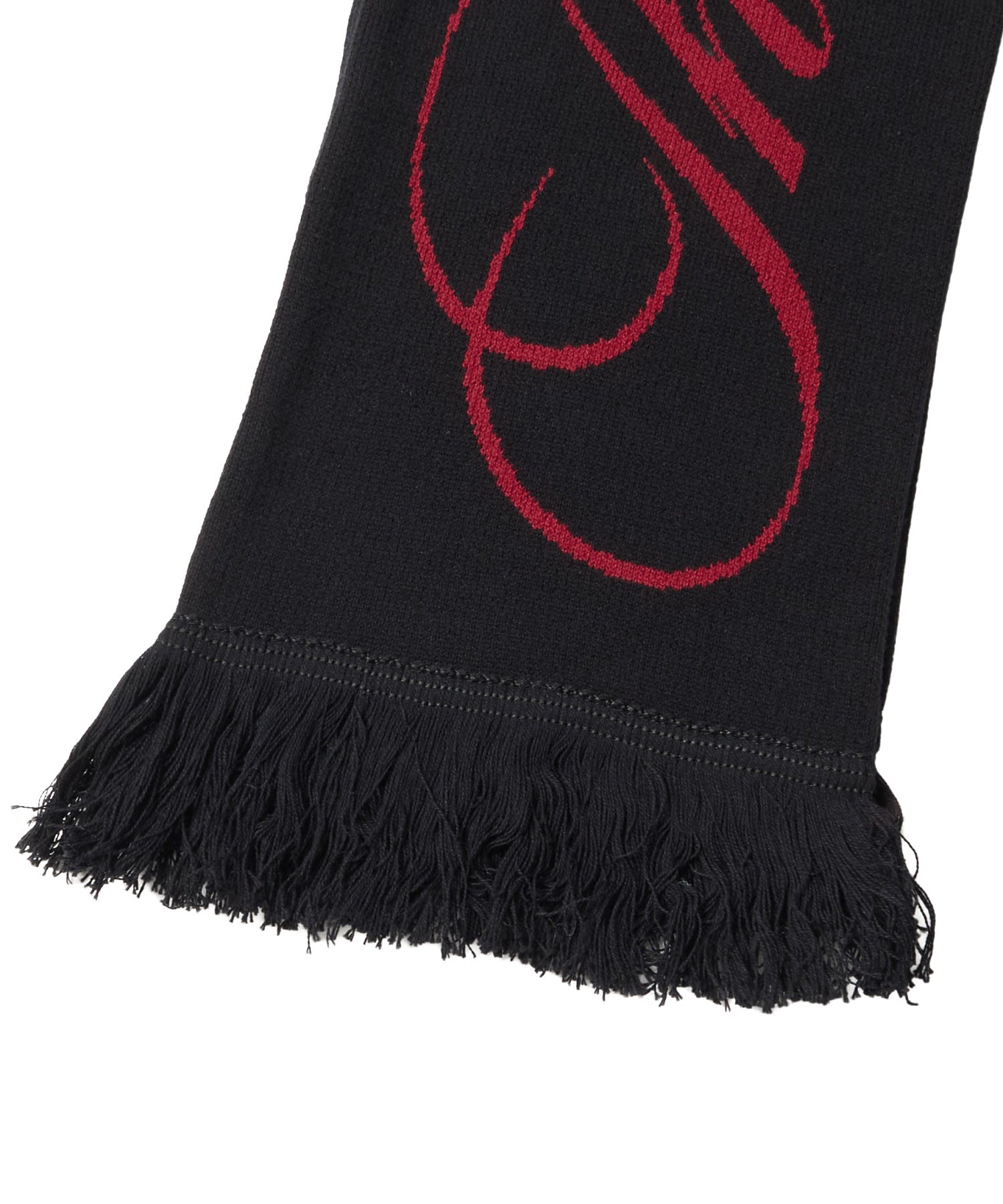 MIXED FONT LOGO KNIT SCARF