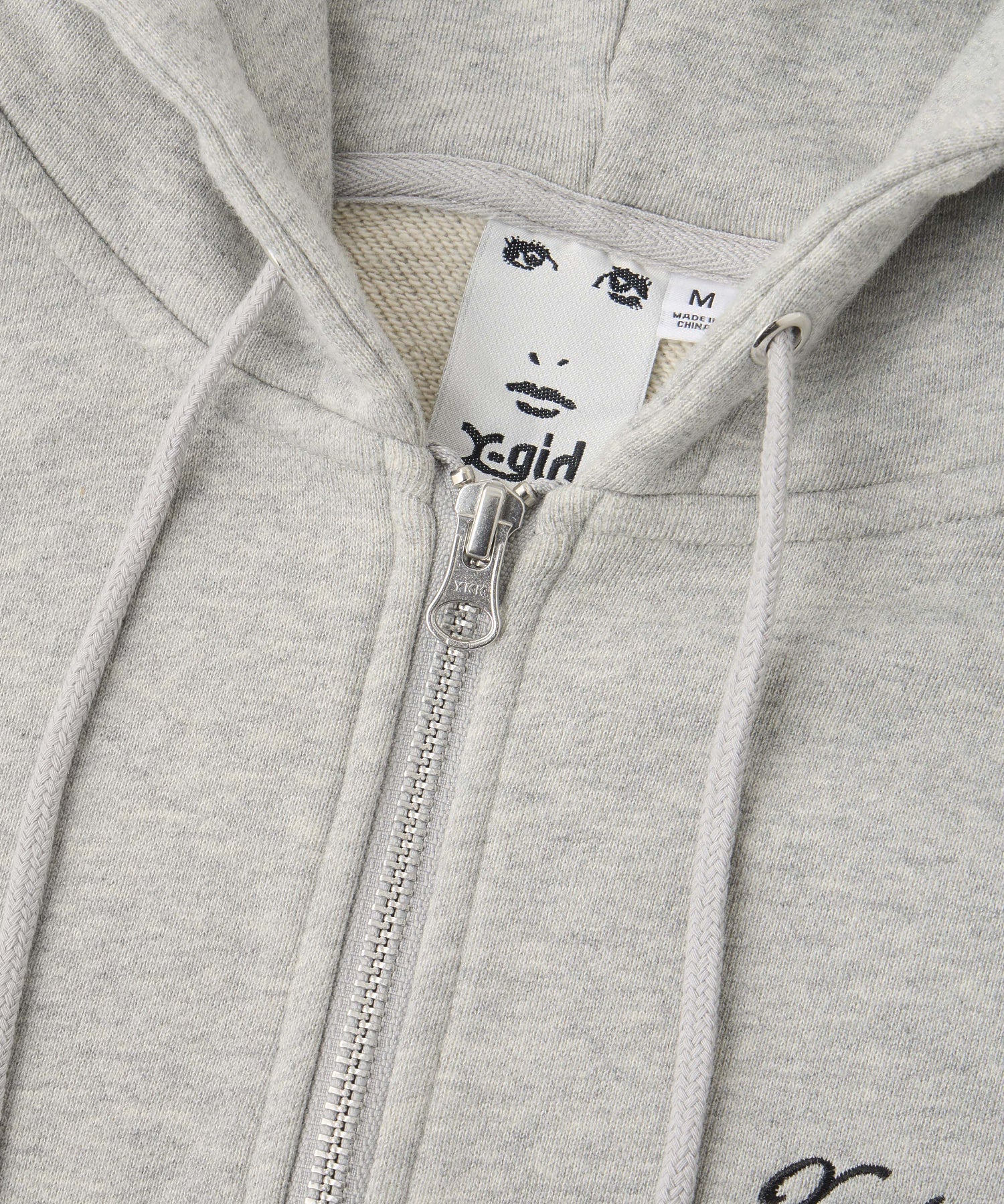 FACE BOX PATCH ZIP UP SWEAT HOODIE