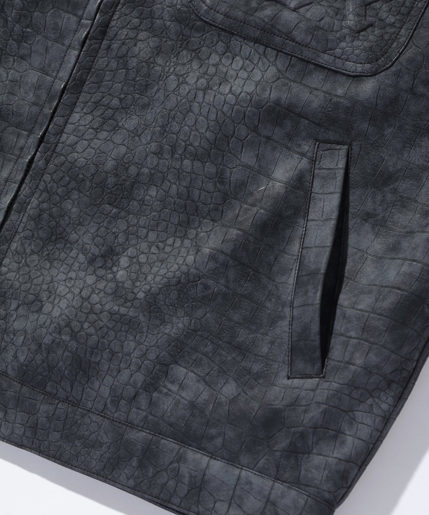 CROC SUEDE JACKET