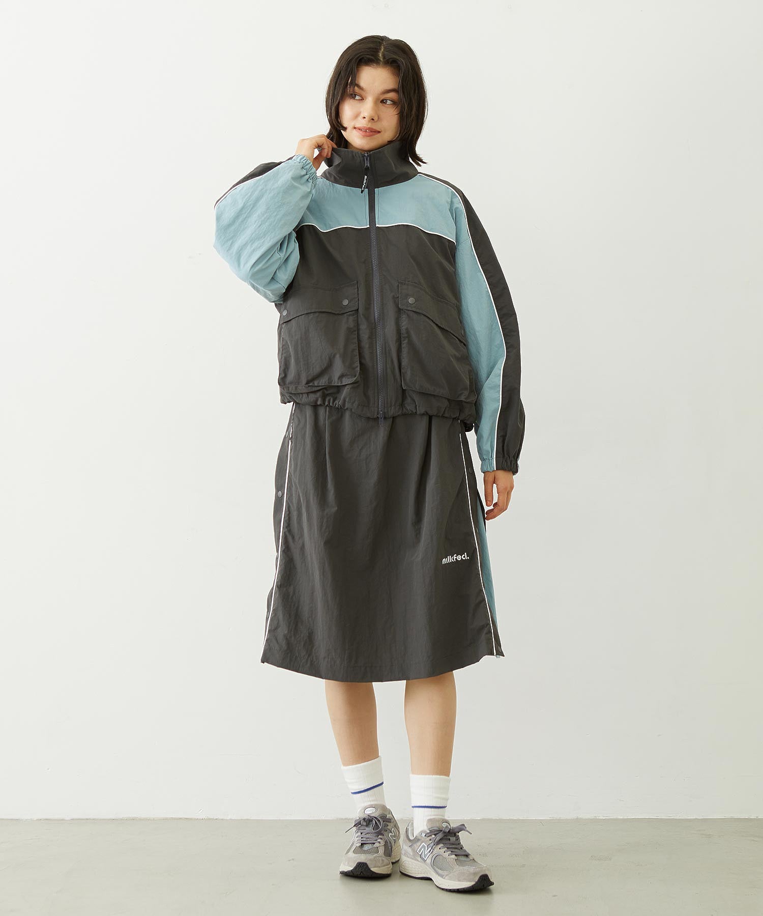 CUTOUT LOGO TRACK JACKET