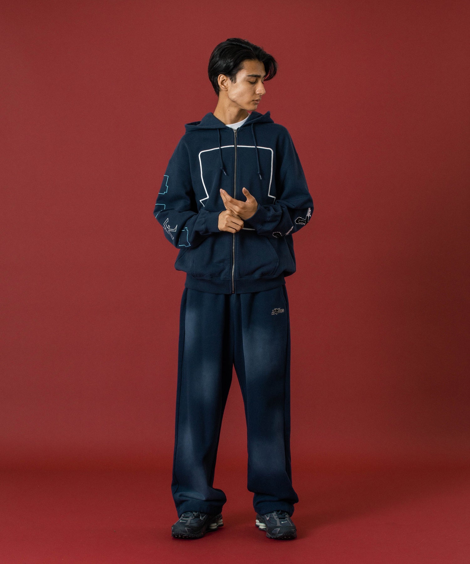 SPEED ZIP UP HOODED SWEATSHIRT