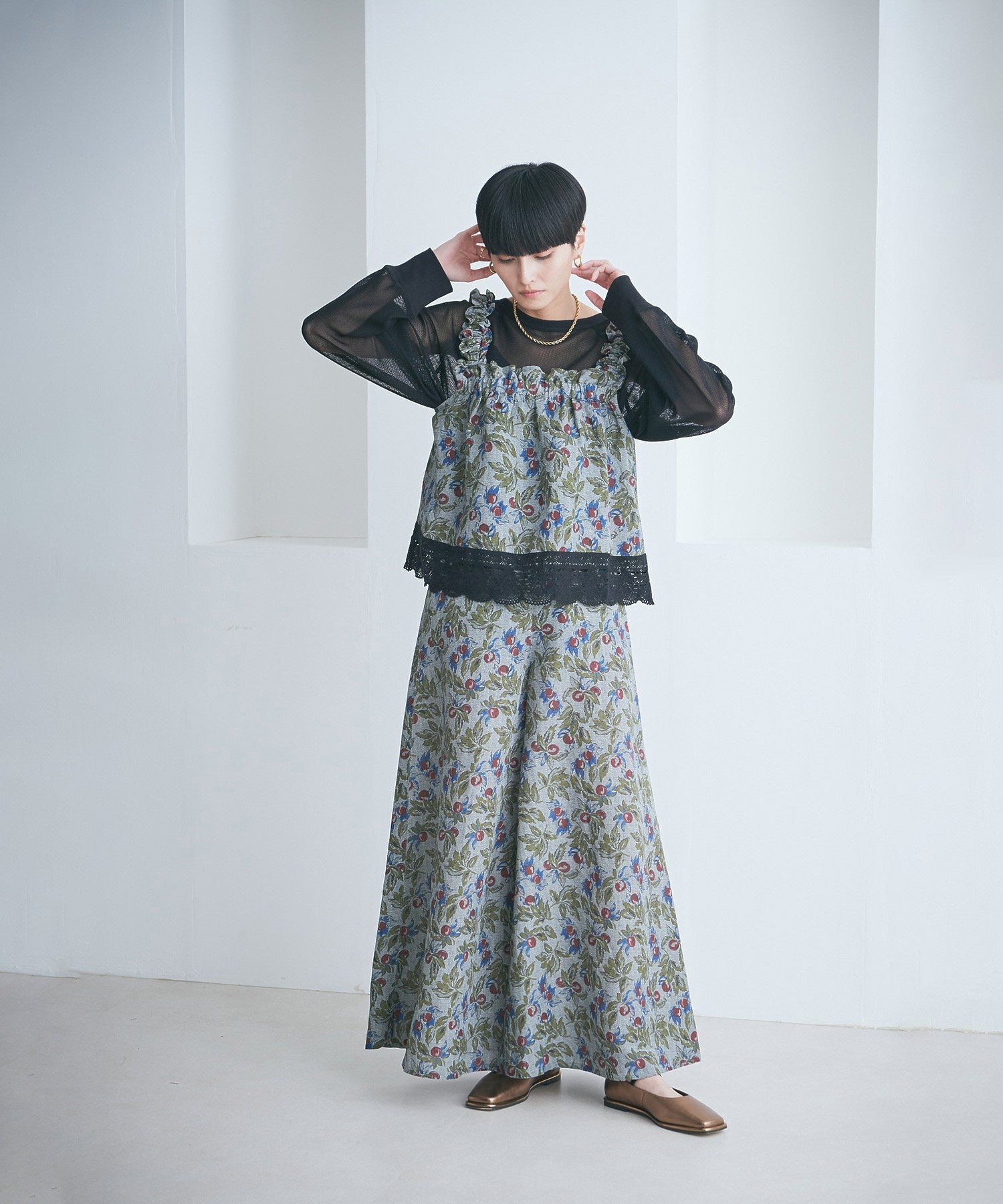 フルーツプリントキャミソール