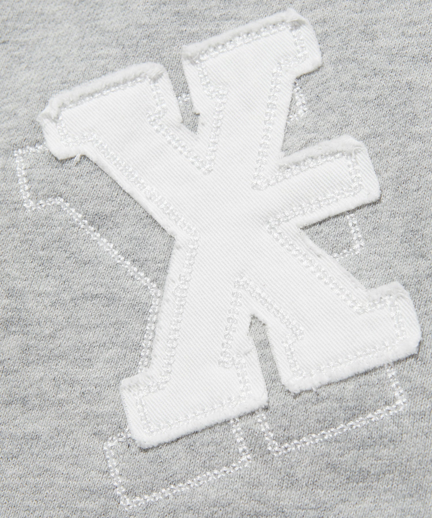 LOGO PATCH AND STITCH ZIP UP SWEAT HOODIE