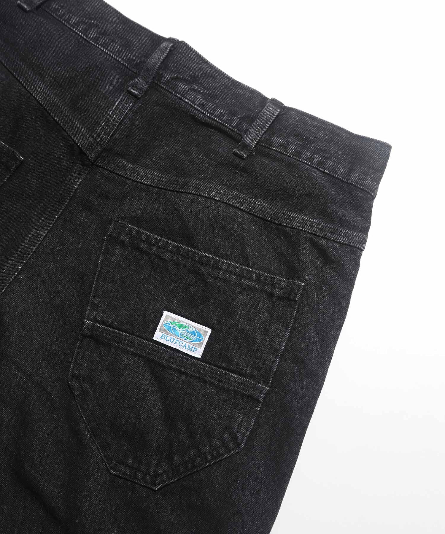 BLUFCAMP /ブルーフキャンプ/ Pure Straight Wadhed Jeans/BC-1F-P001