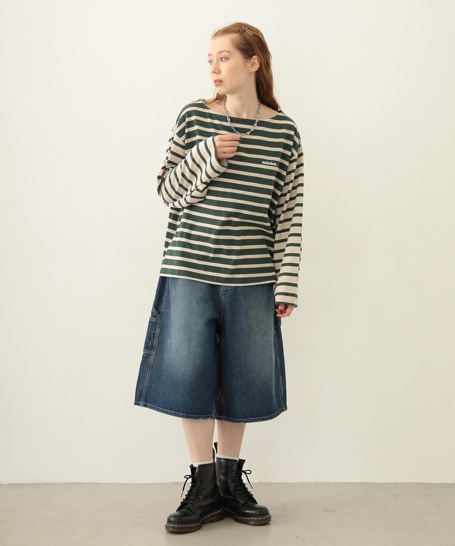 STRIPED L/S TOP