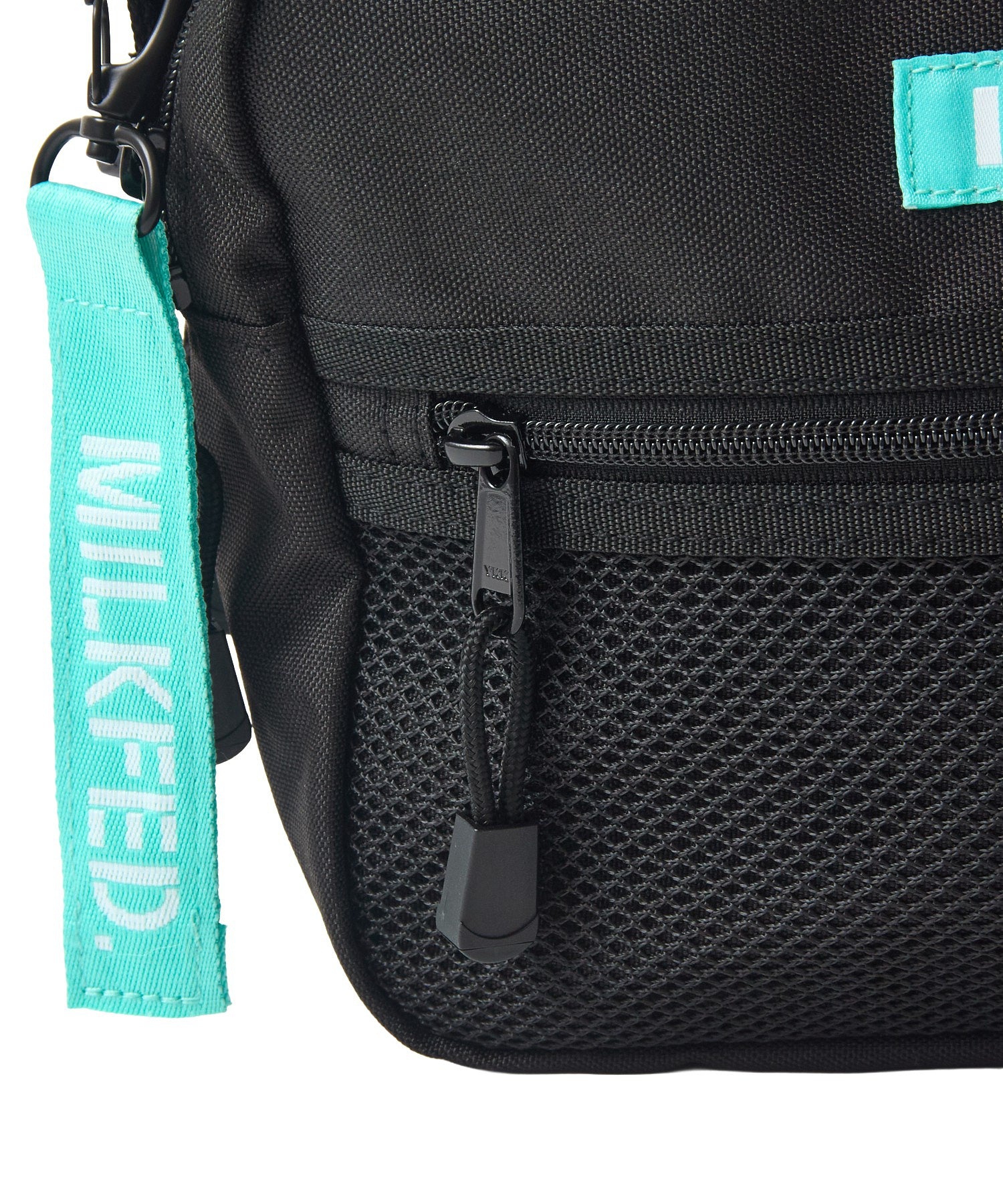 SHOULDER WIDE BAG MESH POCKET LtGREEN