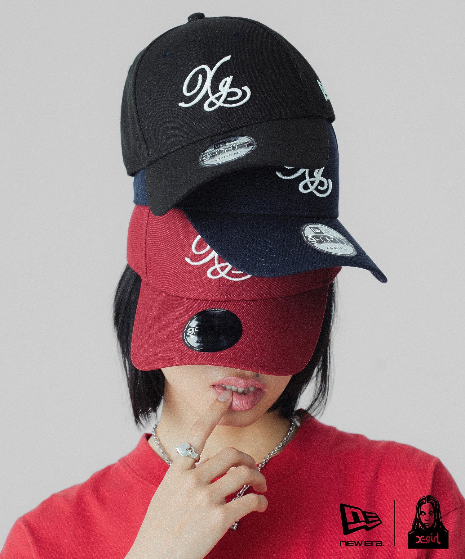 X-girl × NEW ERA(R) 9FORTY XG LOGO CAP