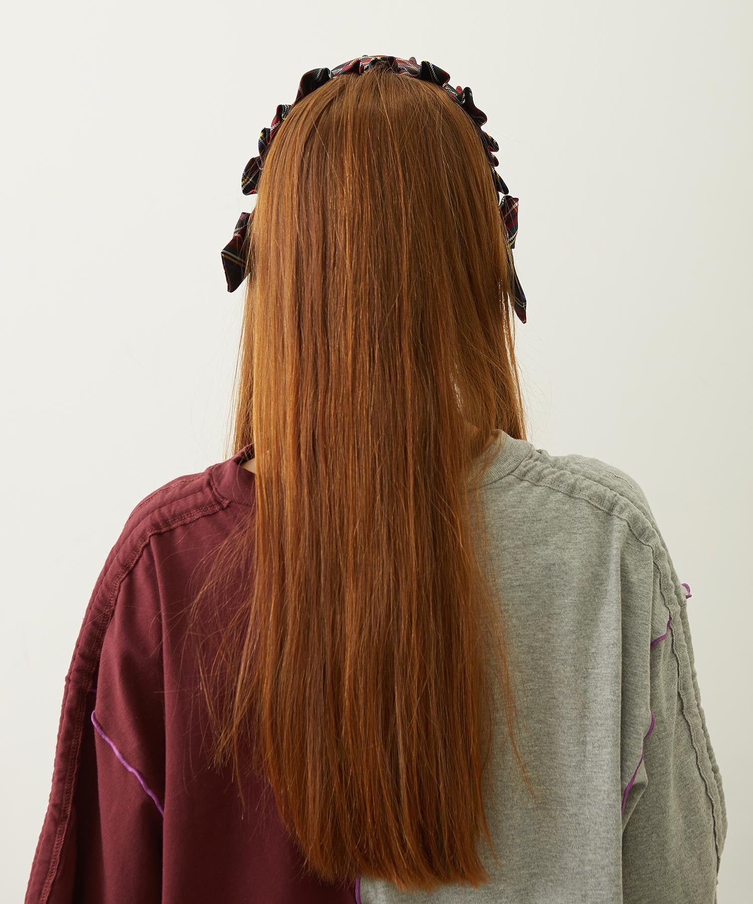 FRILLED TARTAN EARMUFFS