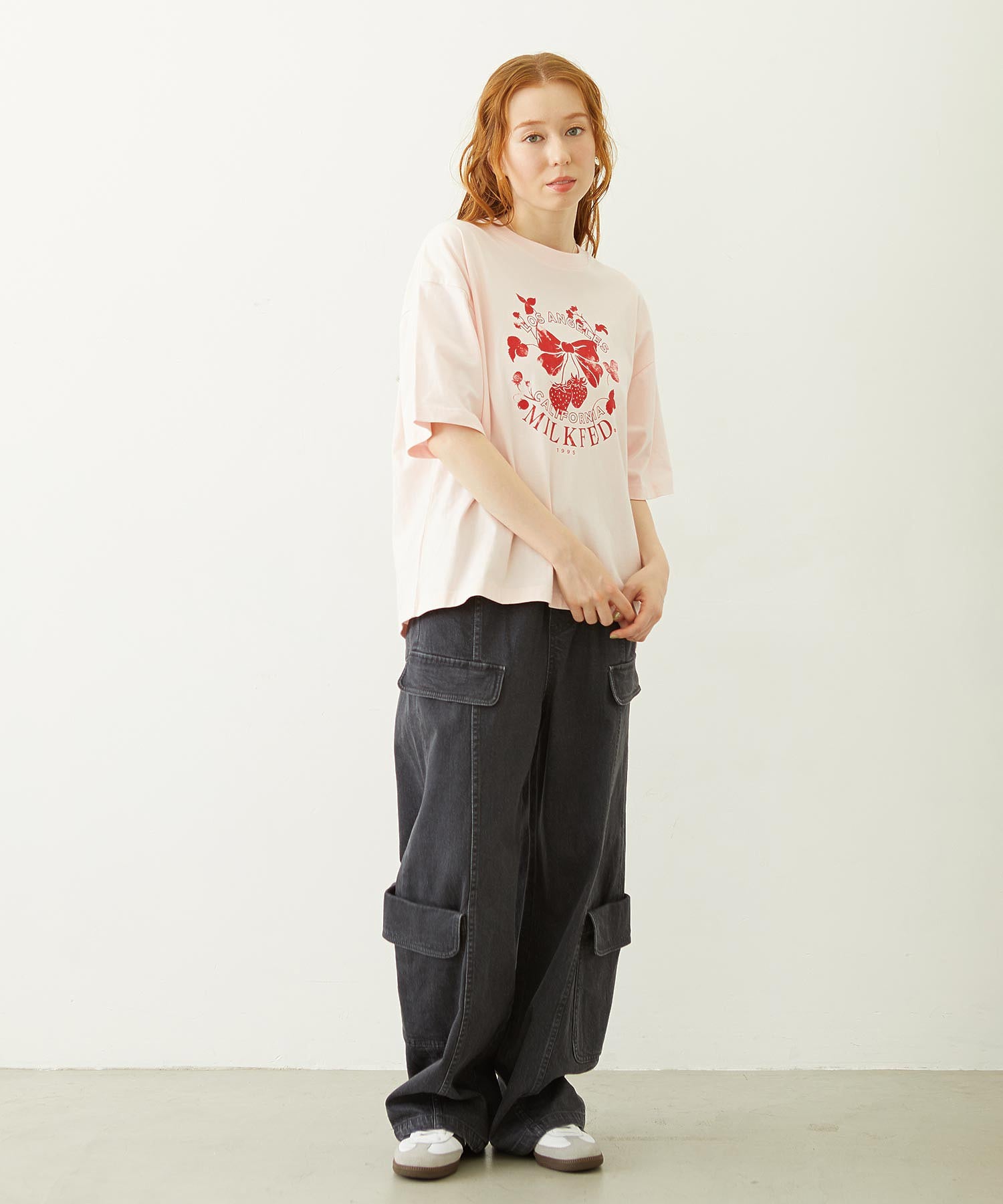 WATERCOLOR STRAWBERRY WIDE S/S TEE