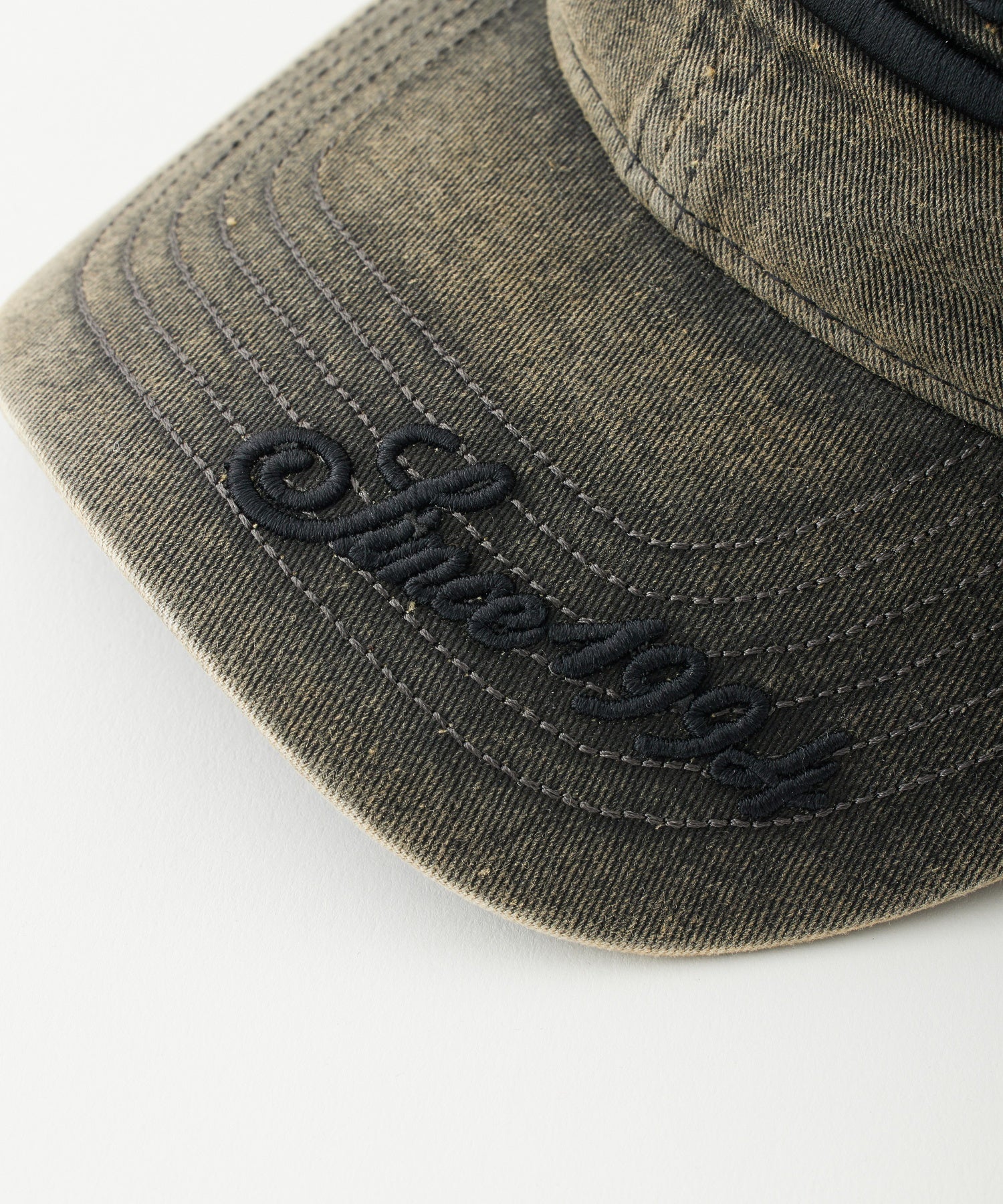 EMBROIDERED LOGO FADED 6PANEL CAP