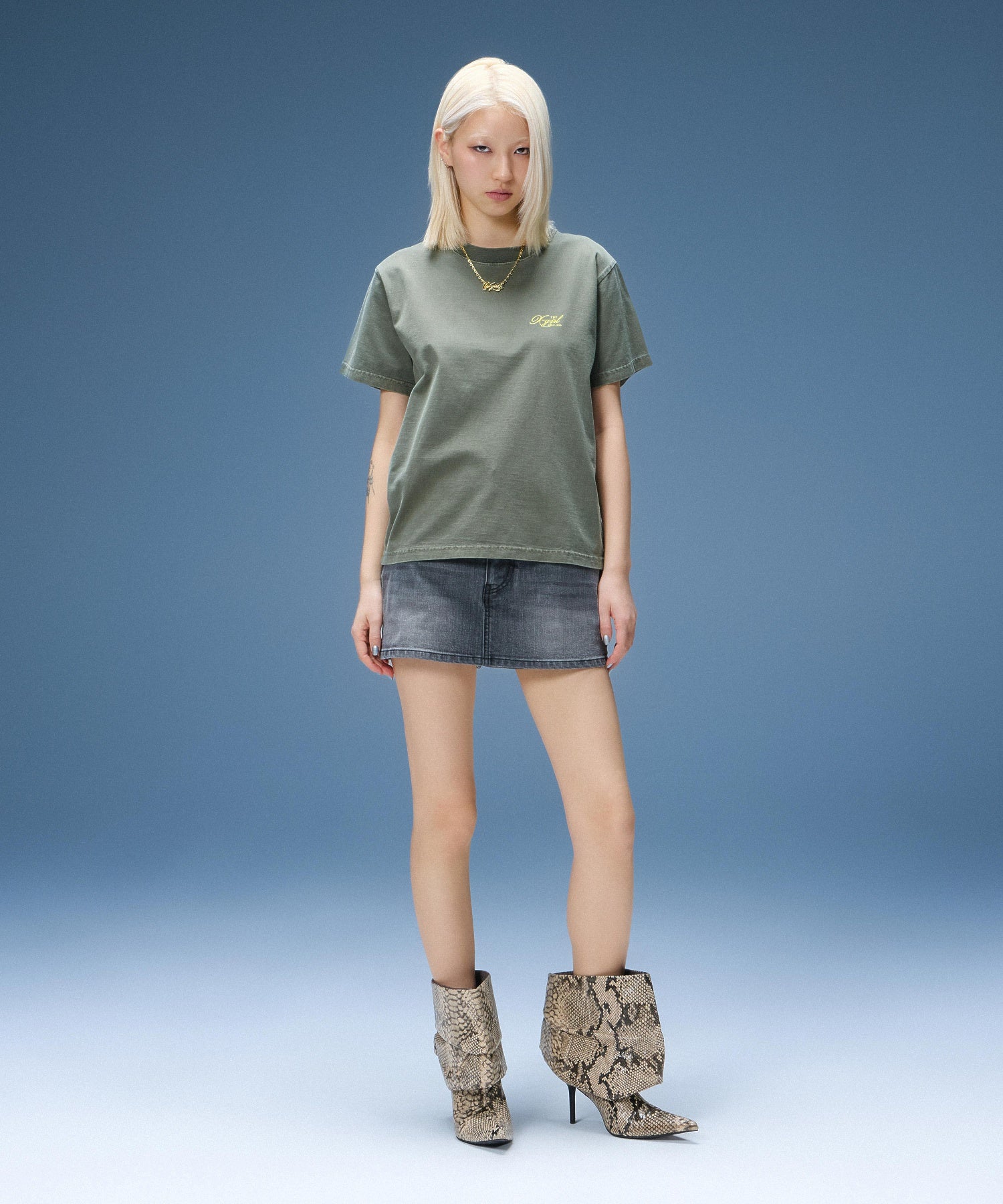 DENIM SKORT