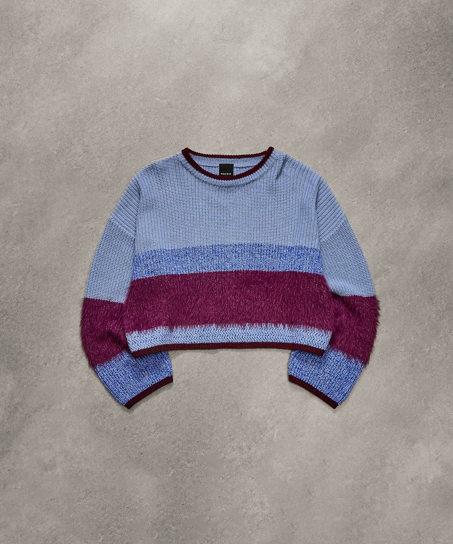 CROPPED BLOKING KNIT