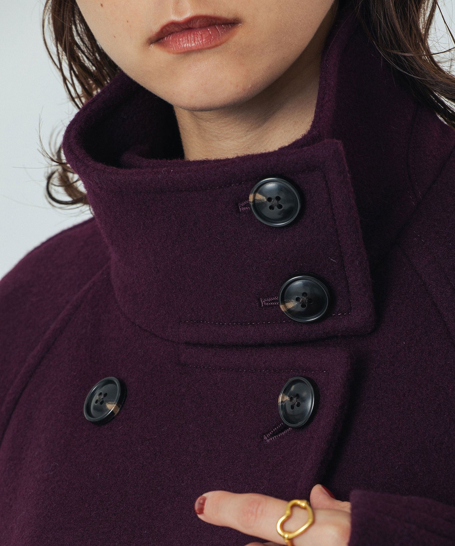 STAND COLLAR COAT
