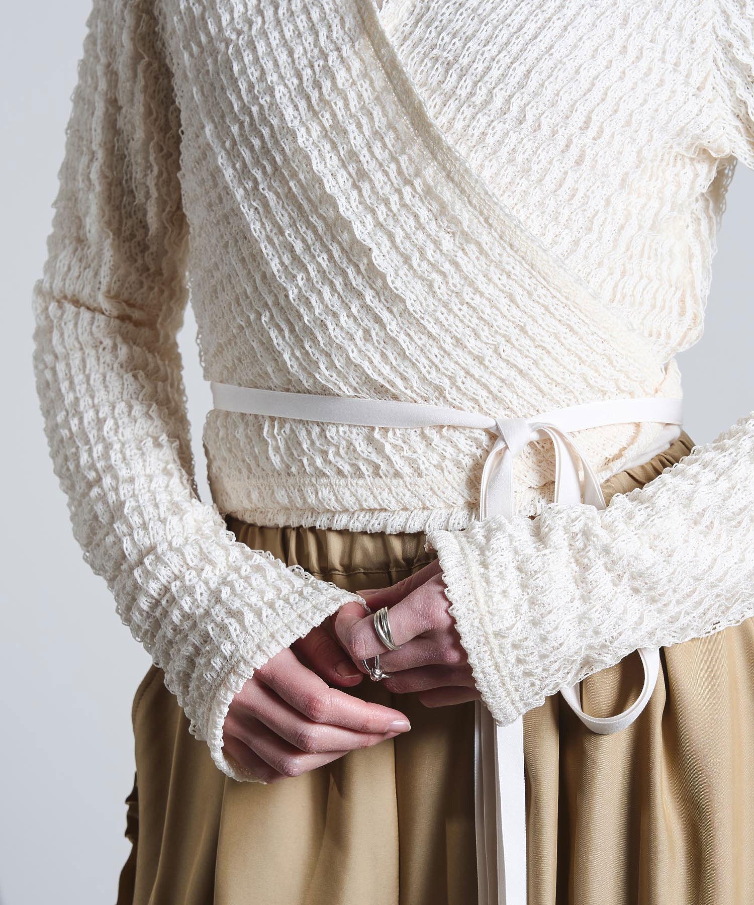 mici/RASCHEL JACQUARD CACHE COEUR