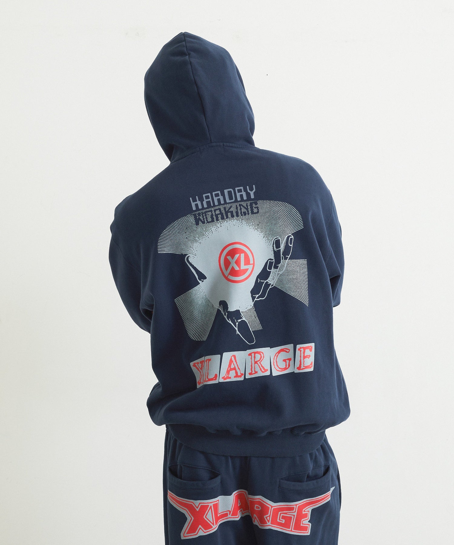 MULTI LOGO ZIP HOODED SWEATSHIRT