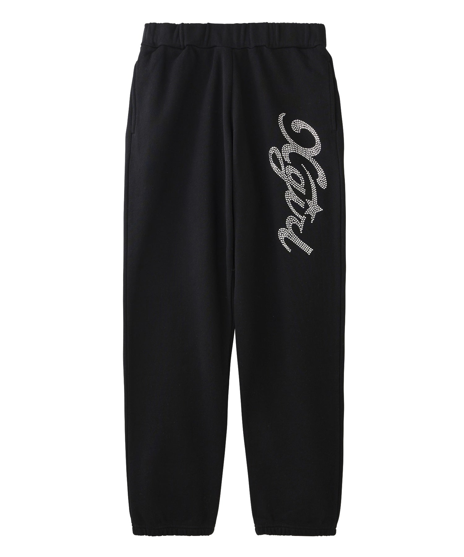 RHINESTONE STAR CURSIVE LOGO SWEAT PANTS