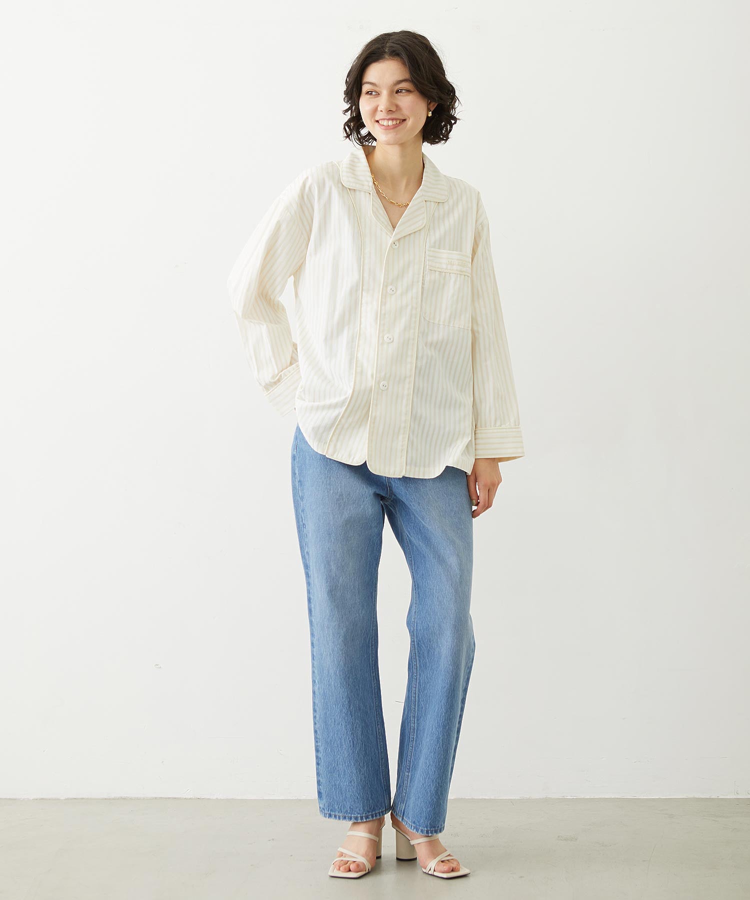 STRAIGHT DENIM PANTS