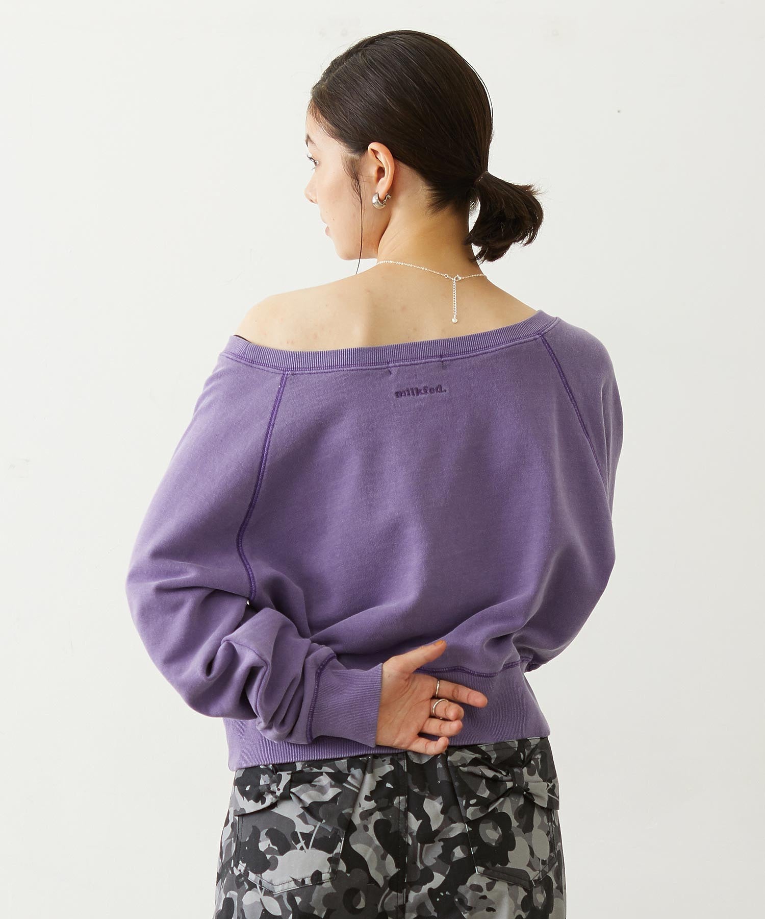 WASHED OFF SHOULDER TOP