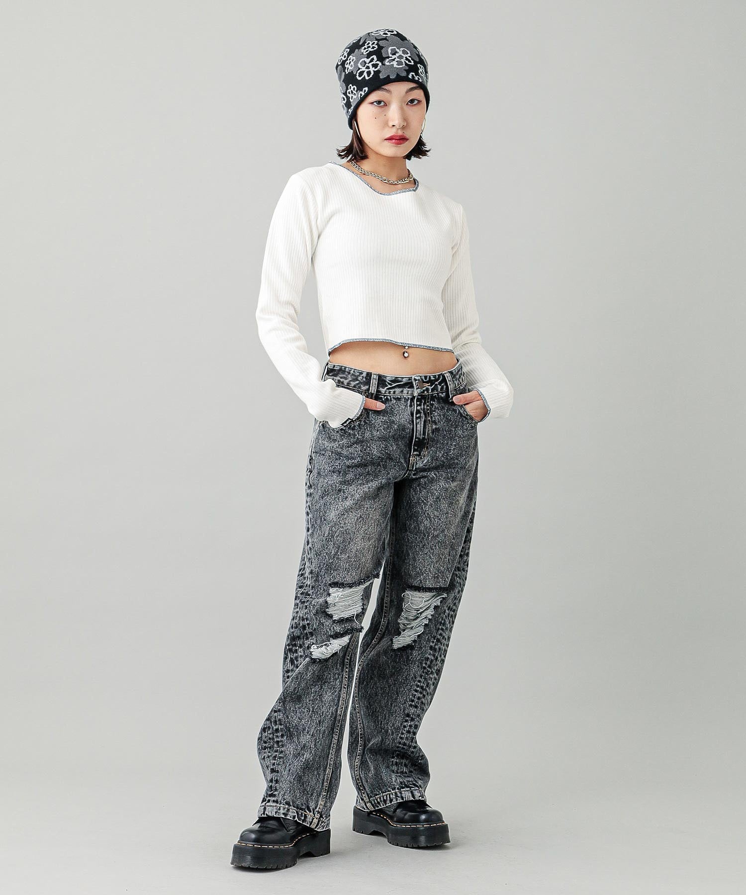 2WAY LACE UP TOP