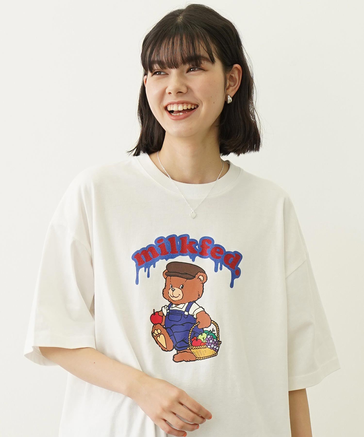 GLITTER BEAR FRUIT WIDE S/S TEE