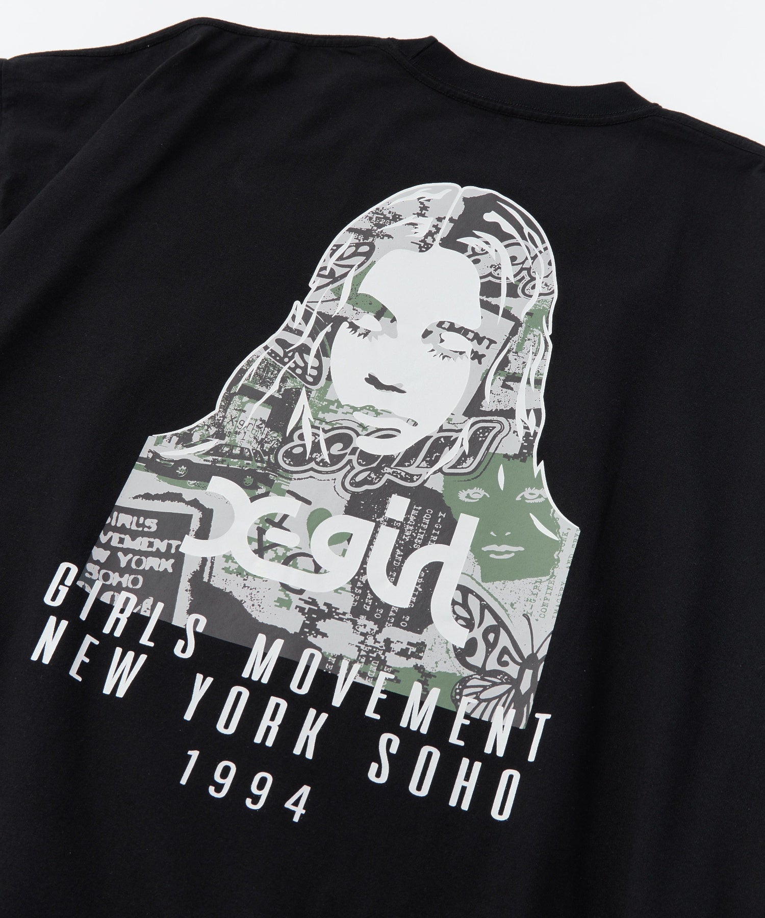 COLLAGE CAMO FACE S/S BIG TEE DRESS