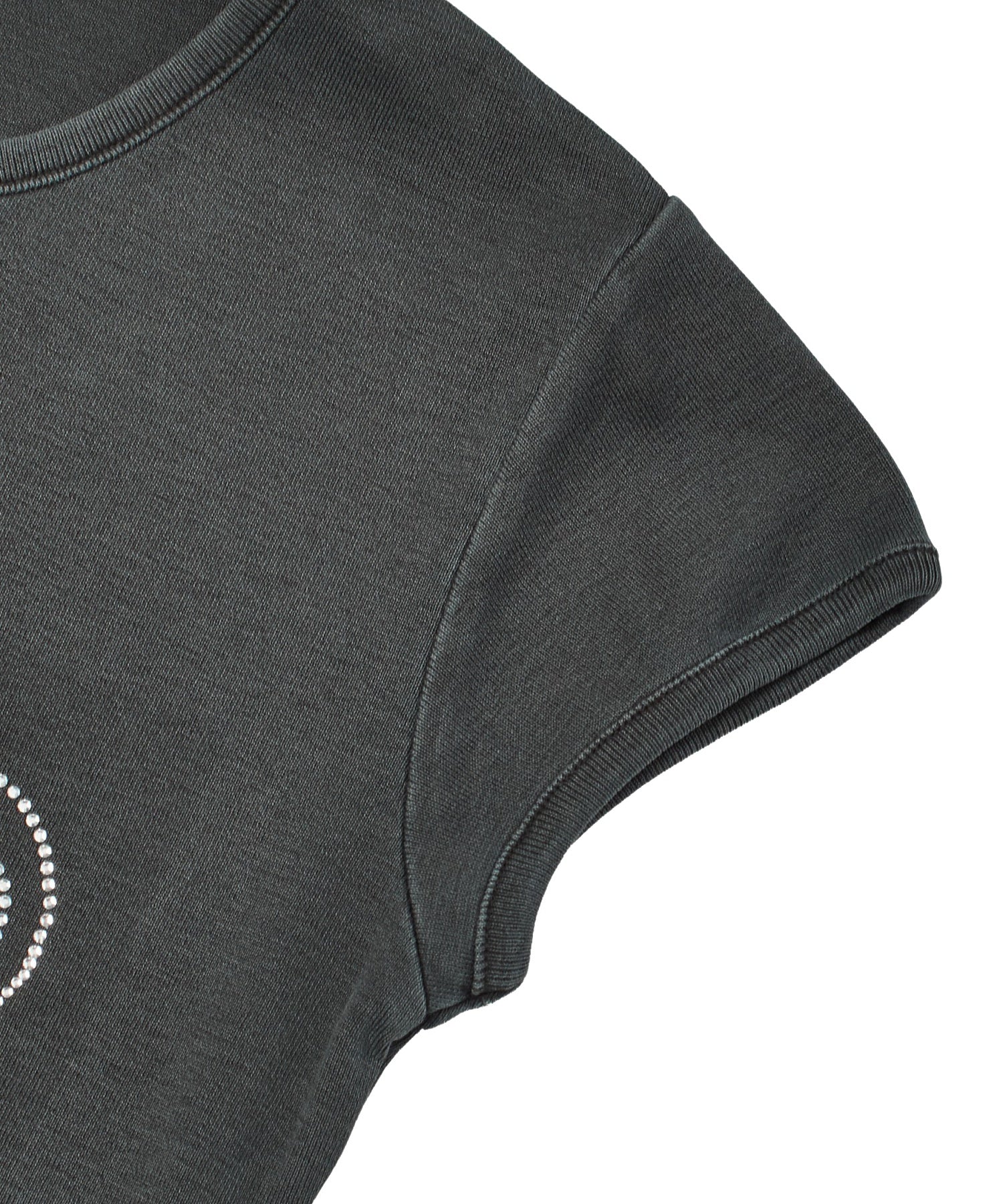 RHINESTONE DECORATIVE SCRIPT LOGO S/S BABY TEE