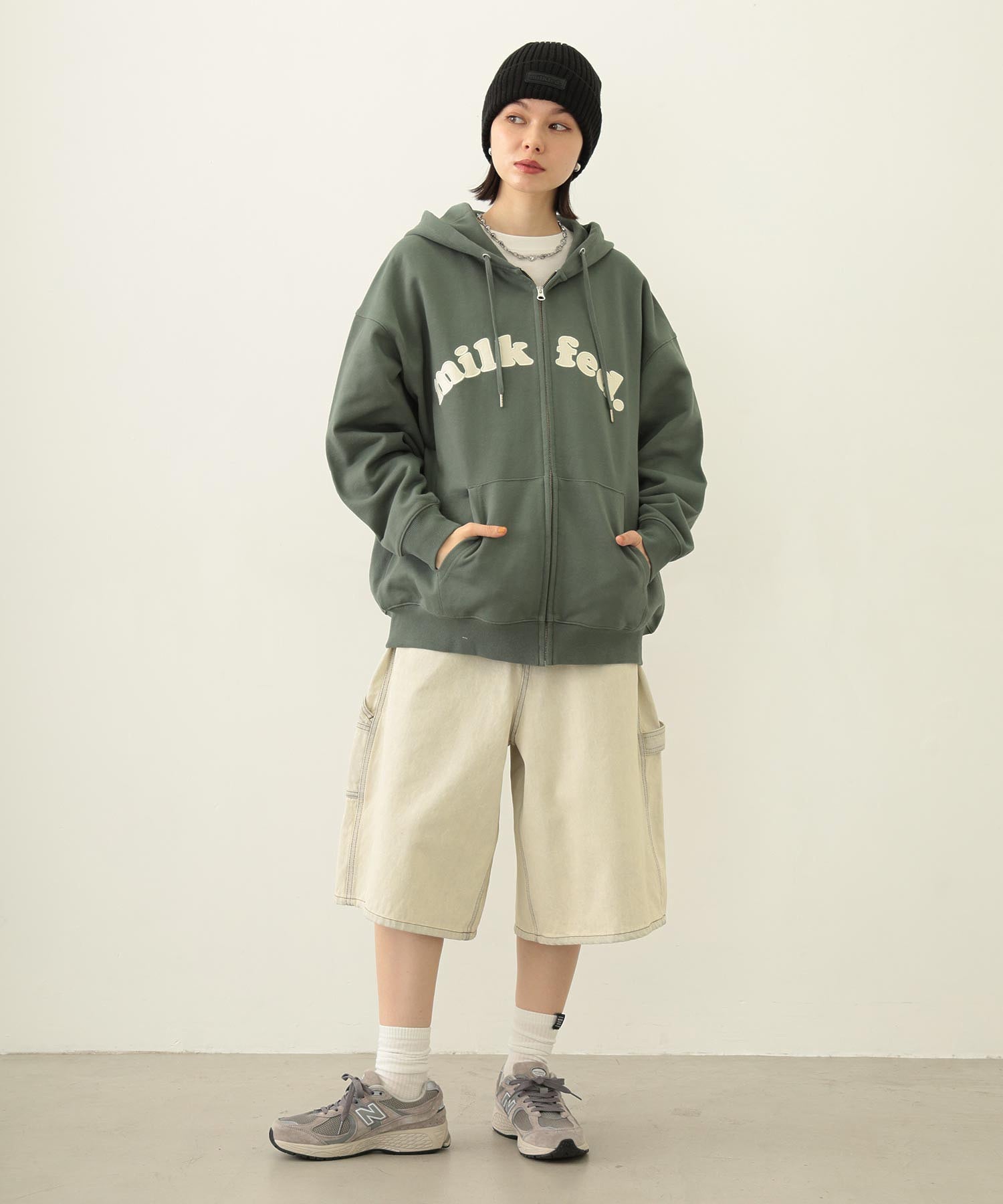 RUBBER PATCH KNIT CAP