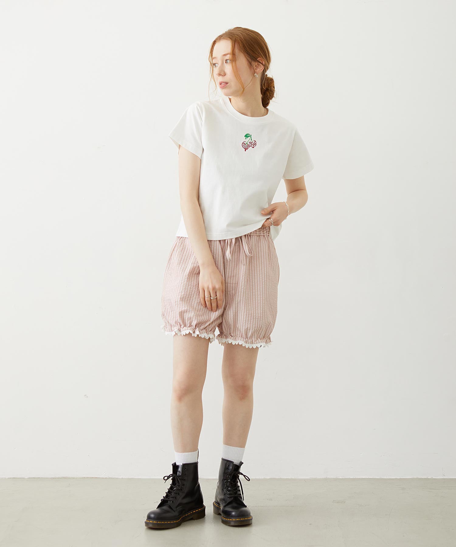 MINI MELTY GLITTER CHERRY COMPACT S/S TEE