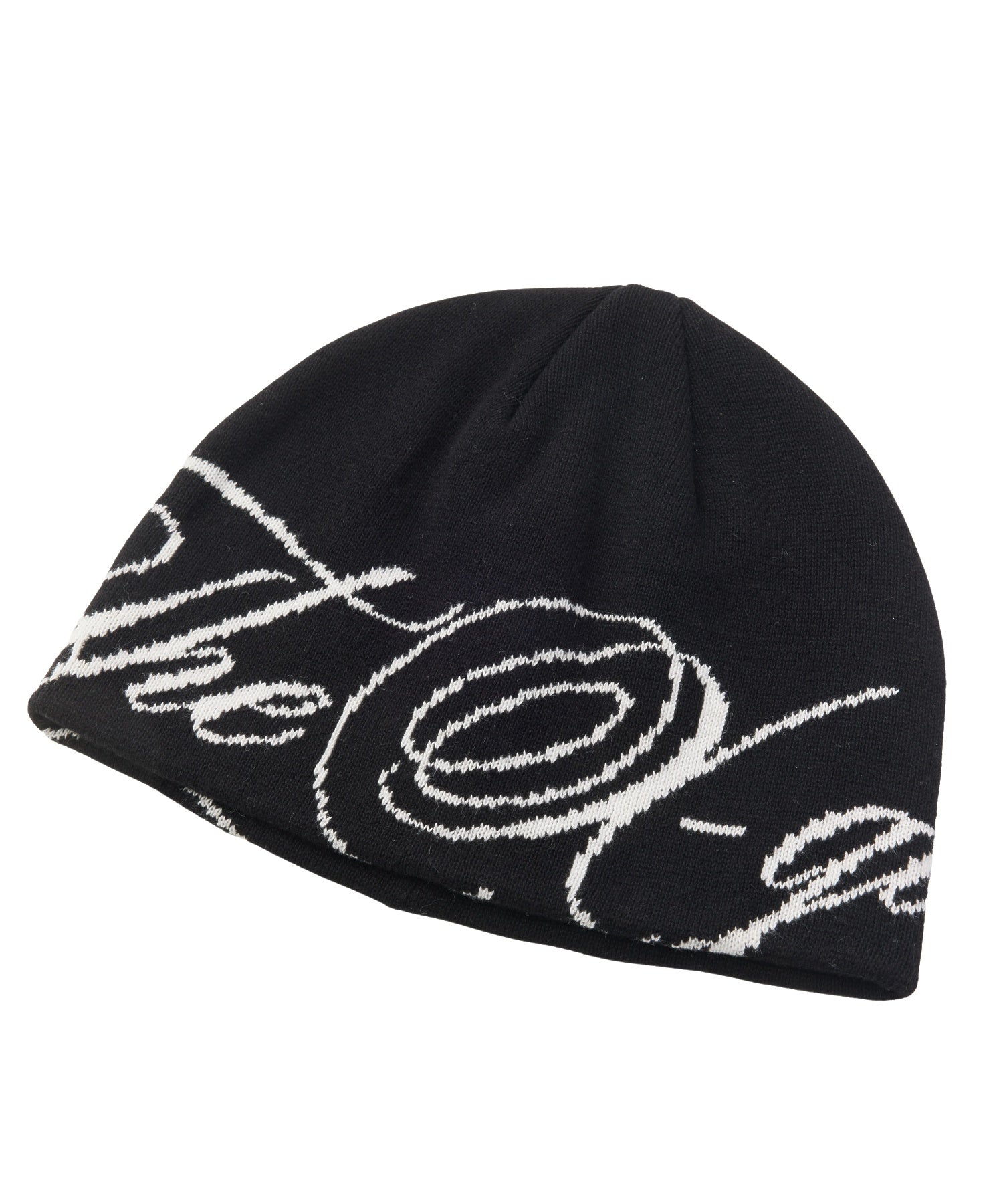 THE X-GIRL SCRIPT LOGO JACQUARD BEANIE