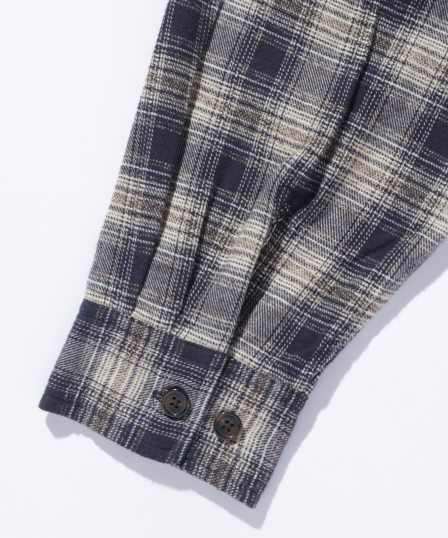 PLAID PANEL L/S SHIRT