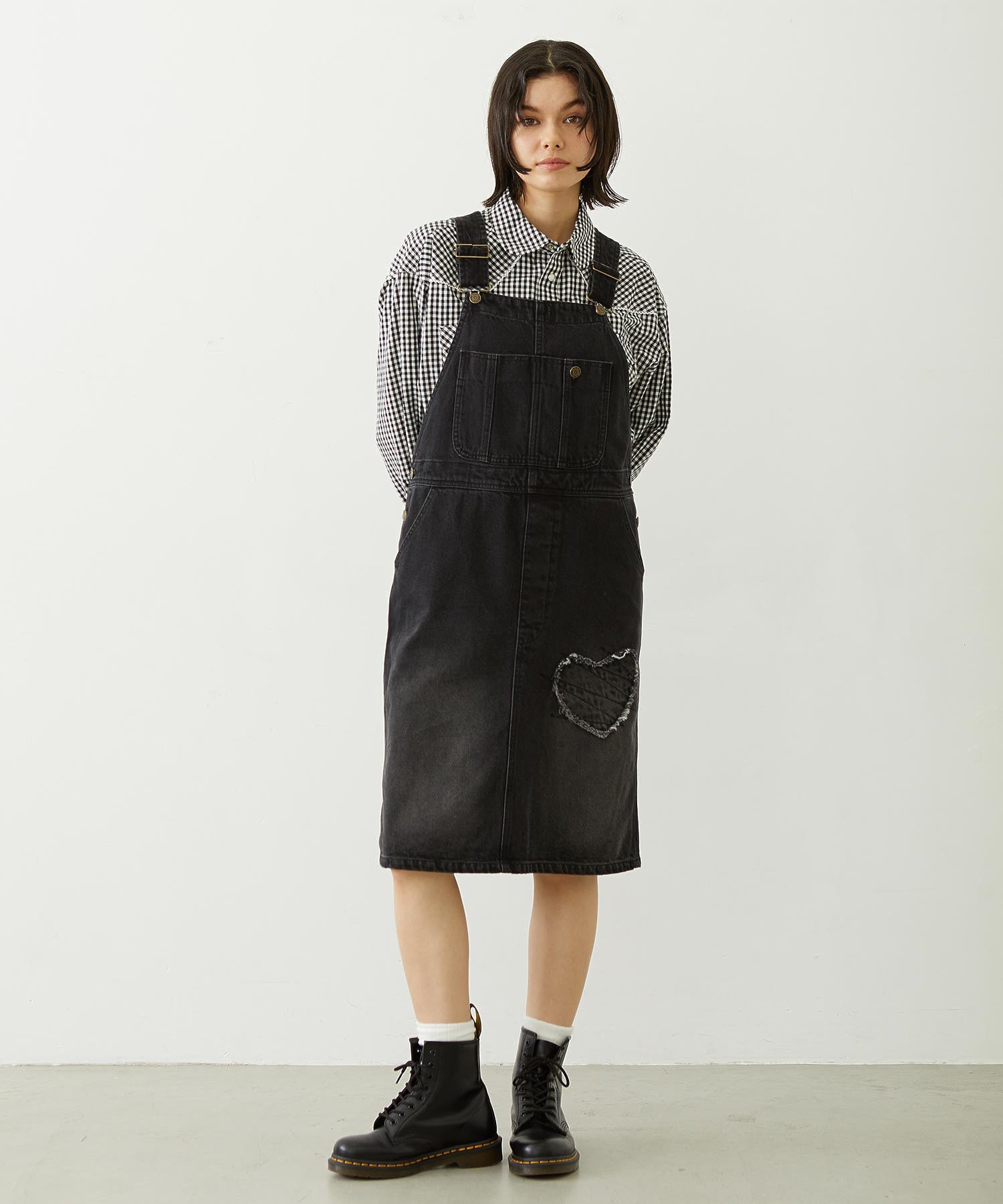 PATCH SALOPETTE SKIRT