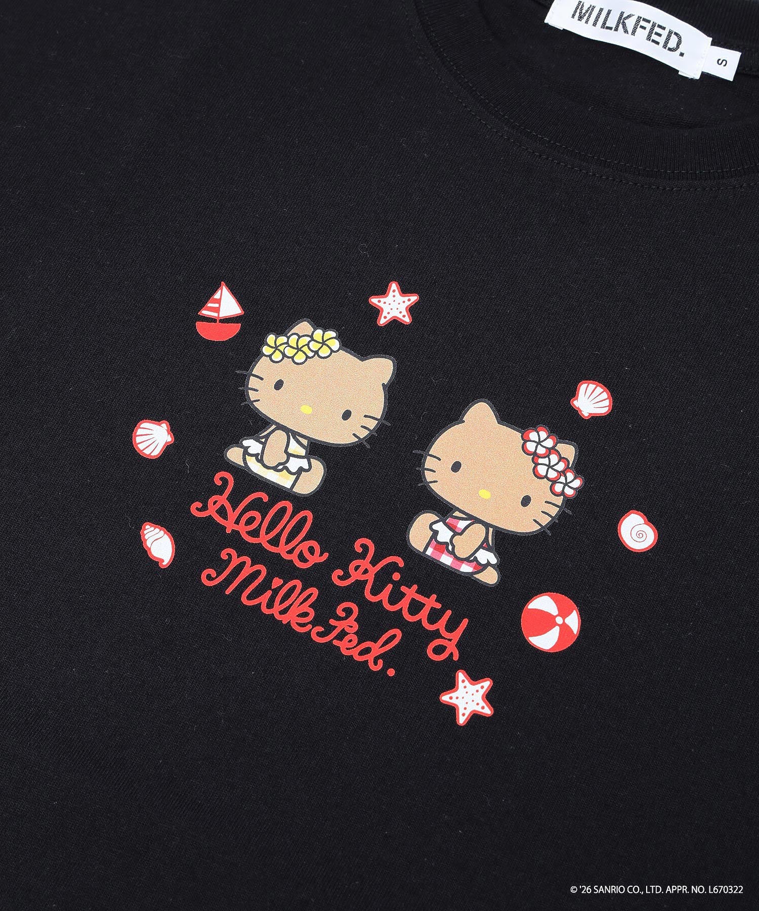MILKFED. × HELLO KITTY SUN-KISSED F2F S/S TEE