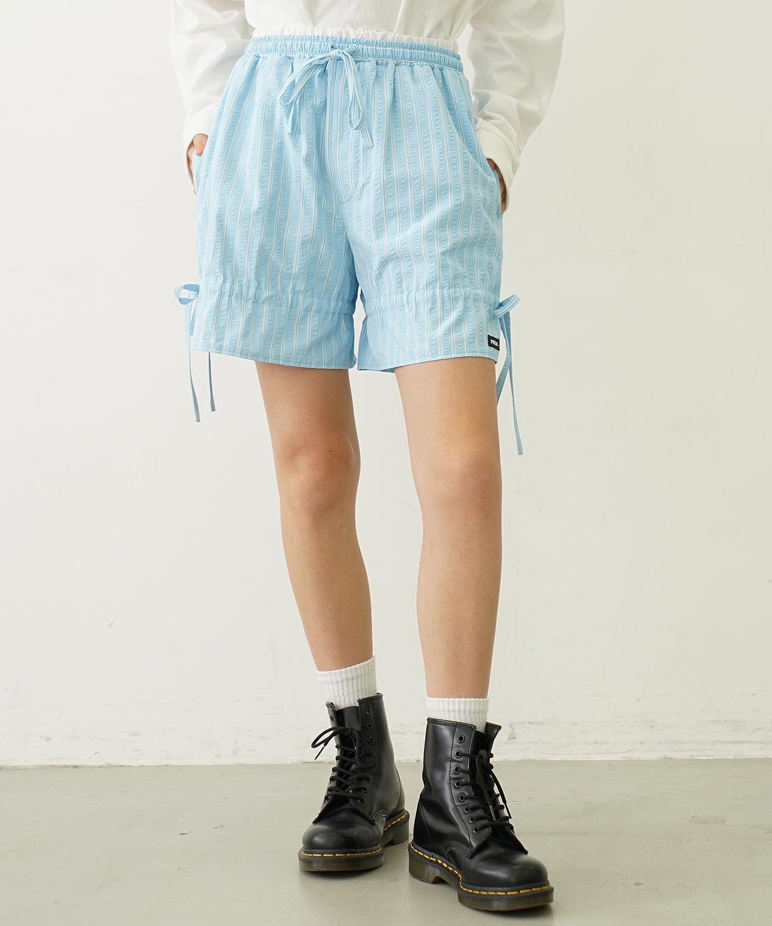 POINTED RIBBON SHORT PANTS