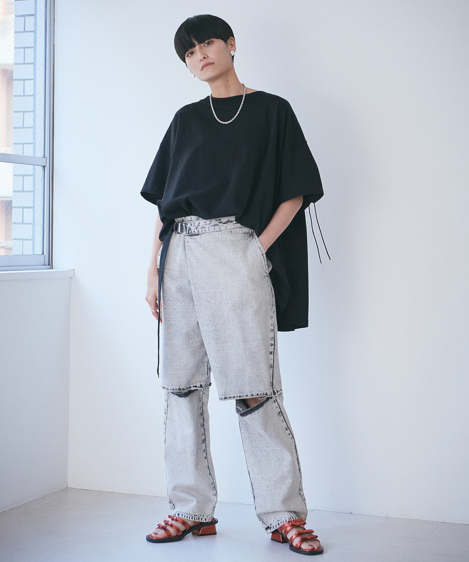 バックギャザープルオーバー