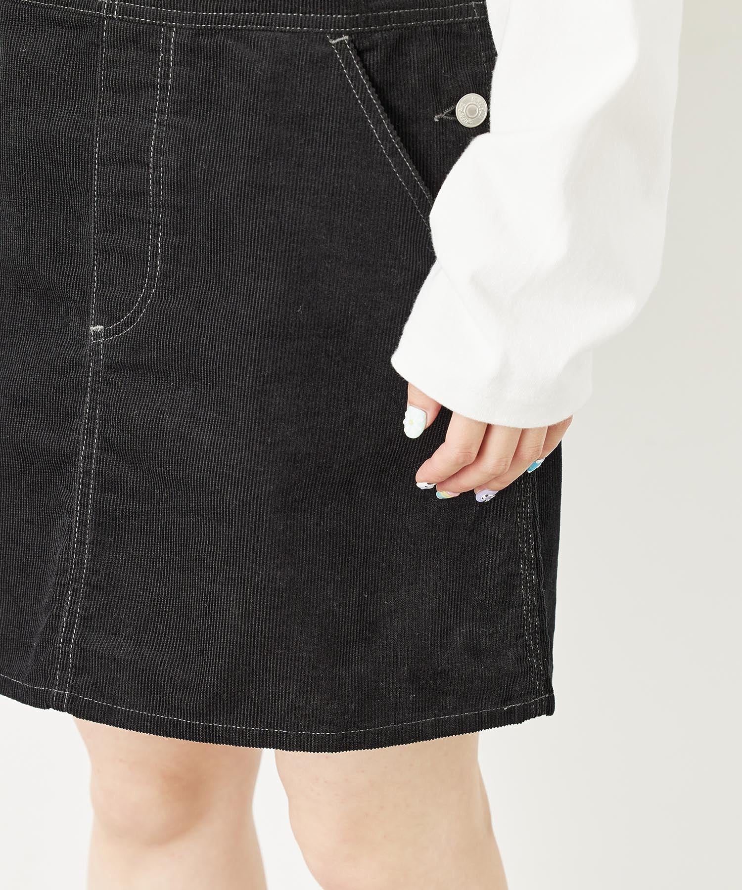 CORDUROY MINI JUMPER SKIRT MILKFED.