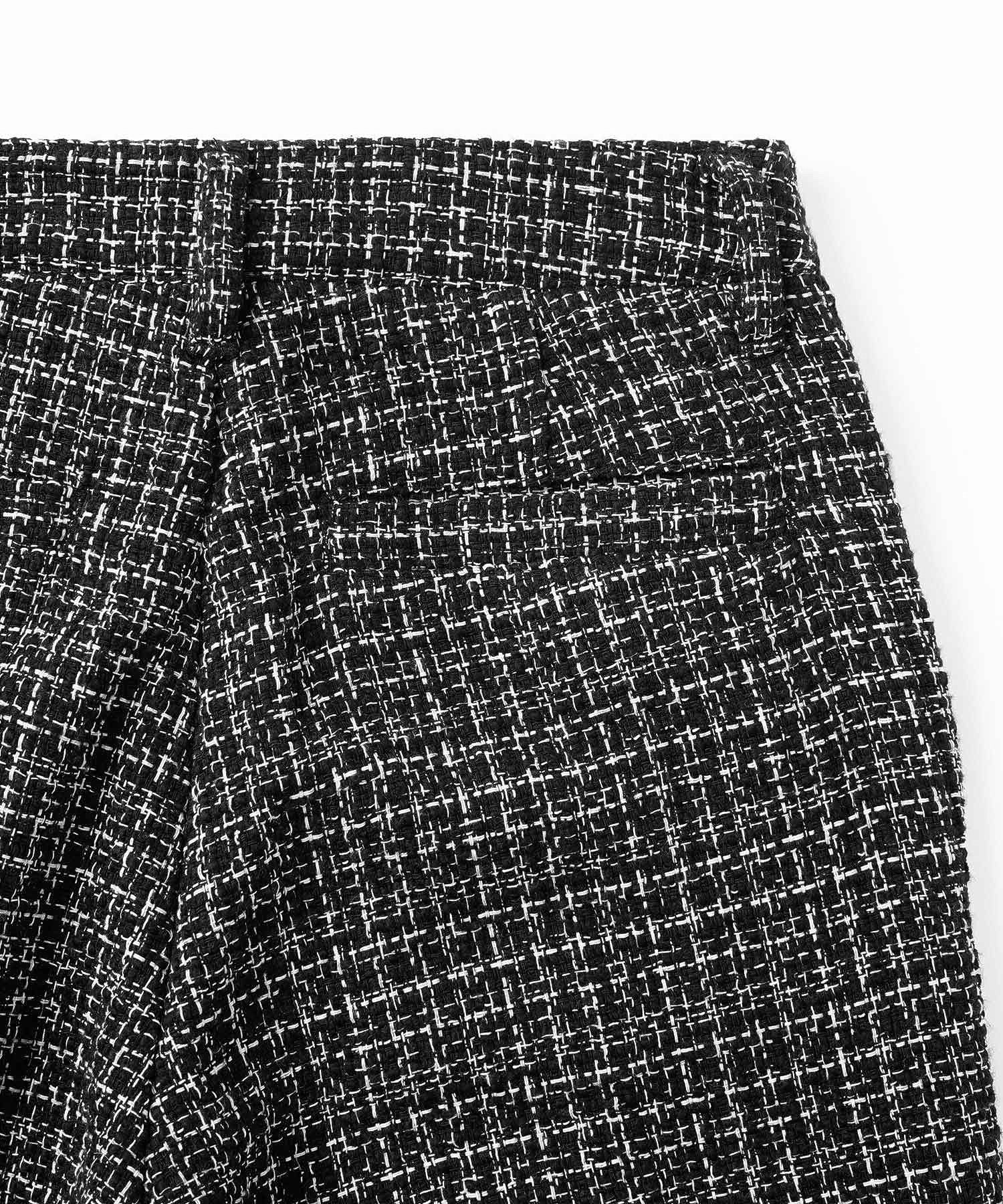TWEED JERSEY WIDE FLARE PANTS X-girl
