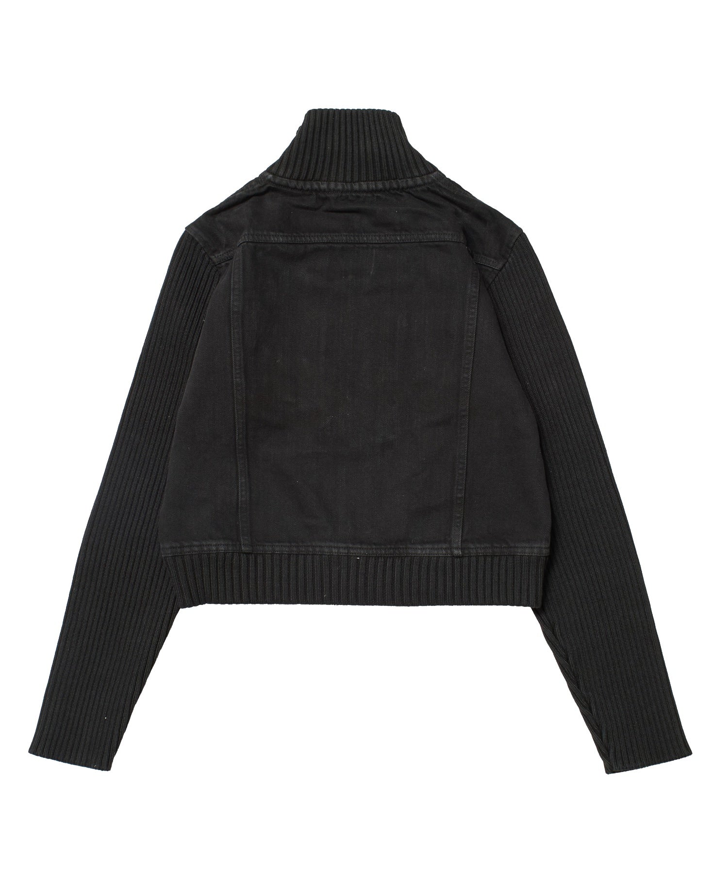 FADED RIBBED SLEEVE JACKET