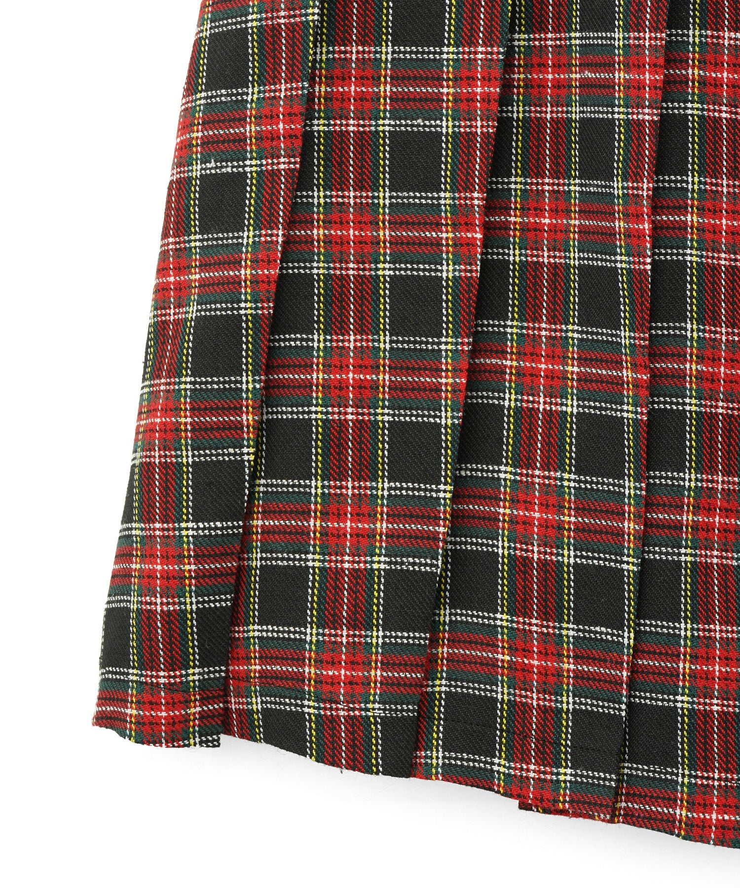 PLEATED PLAID SKIRT