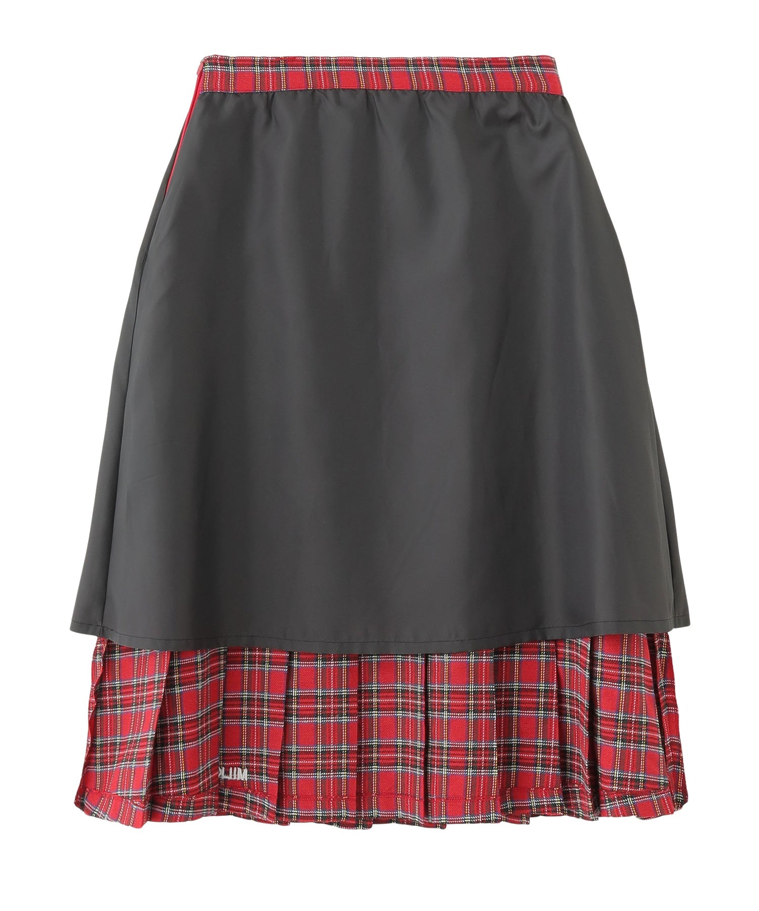 PLEATED PLAID SKIRT